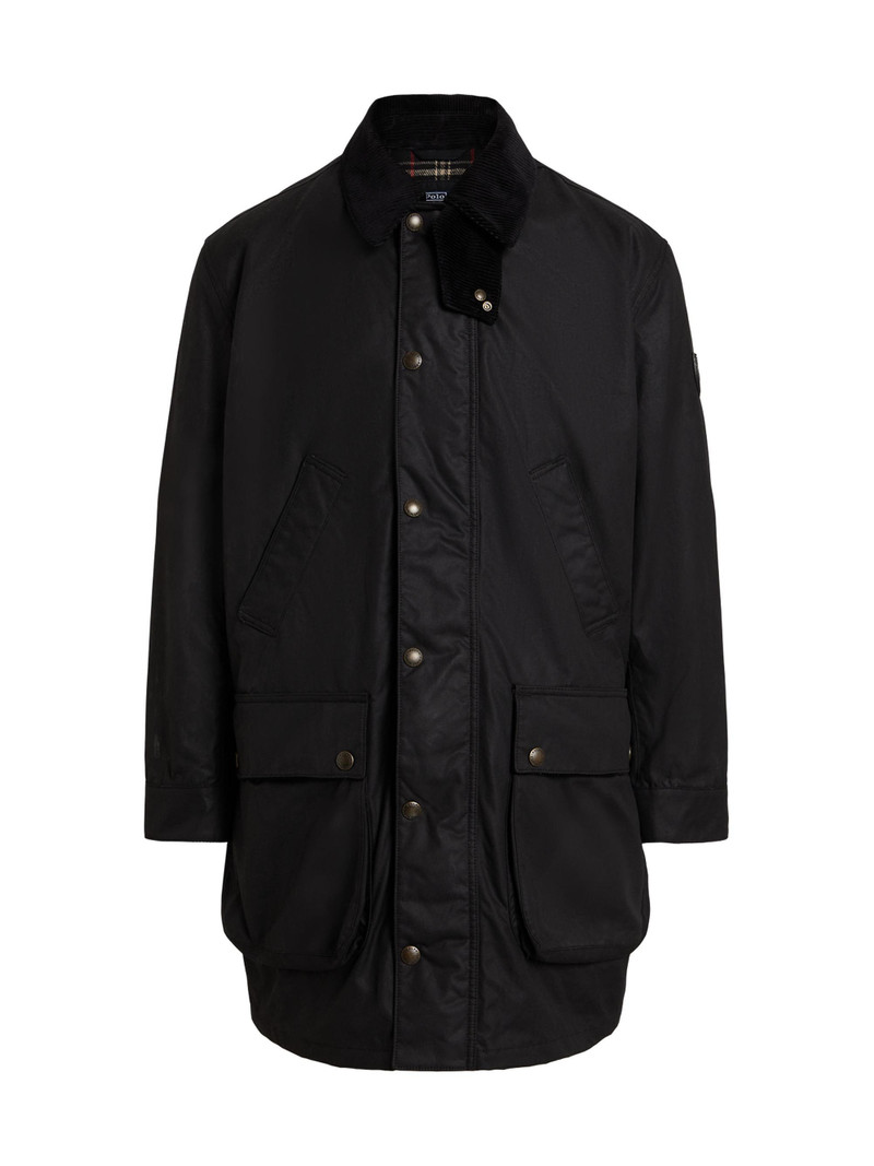 Men's The Iconic Oilcloth Car Coat - Polo Black 1