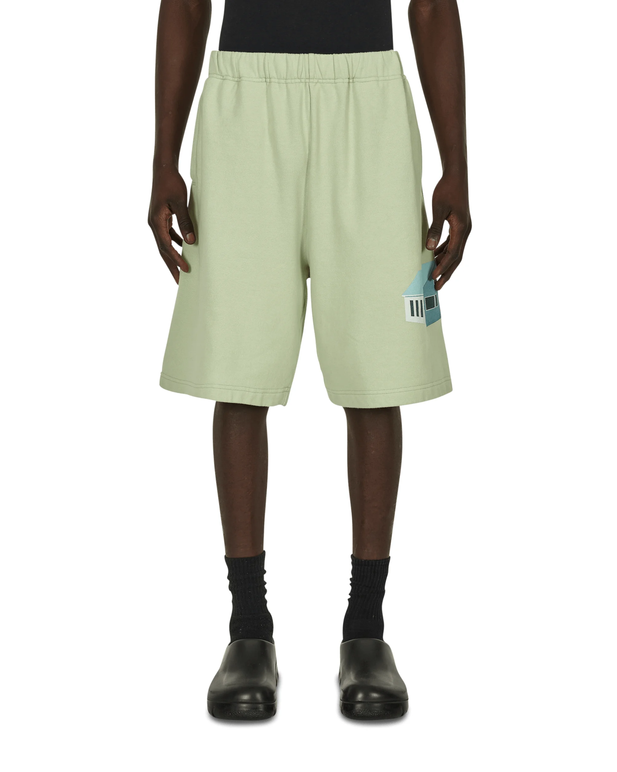 Cotton Sweatshorts Green - 1