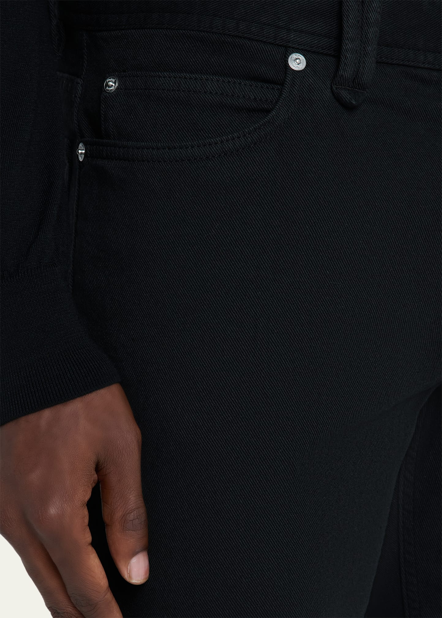 Men's Cotton Denim Five-Pocket Pants - 5