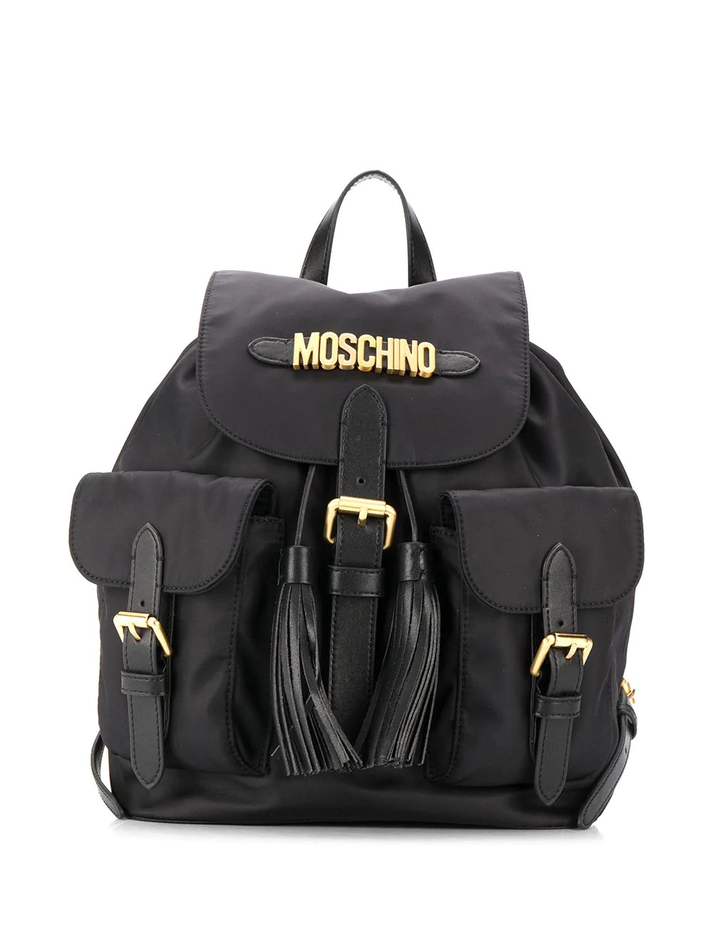 logo tassel backpack - 1