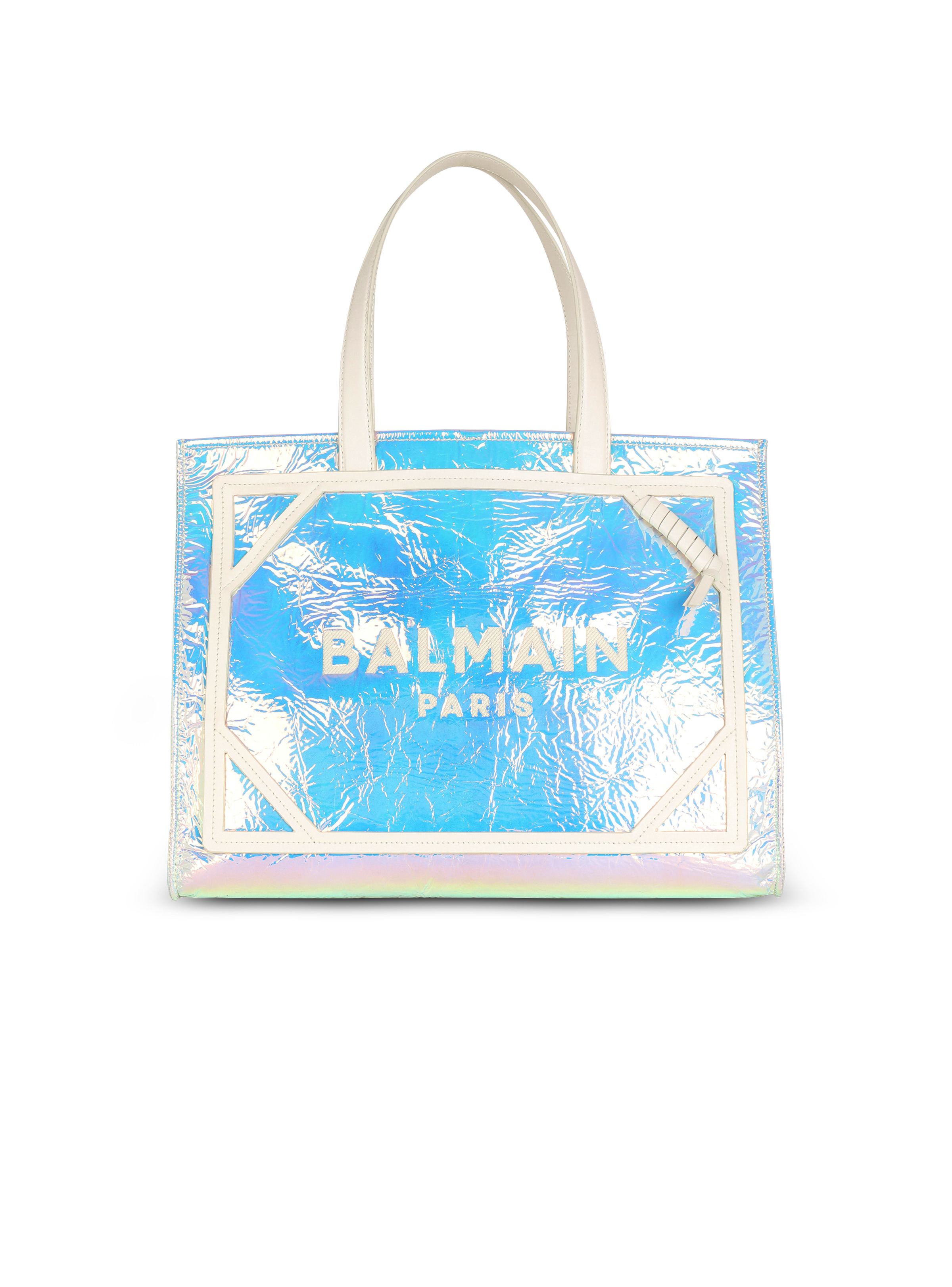 B-Army iridescent leather shopping bag - 1