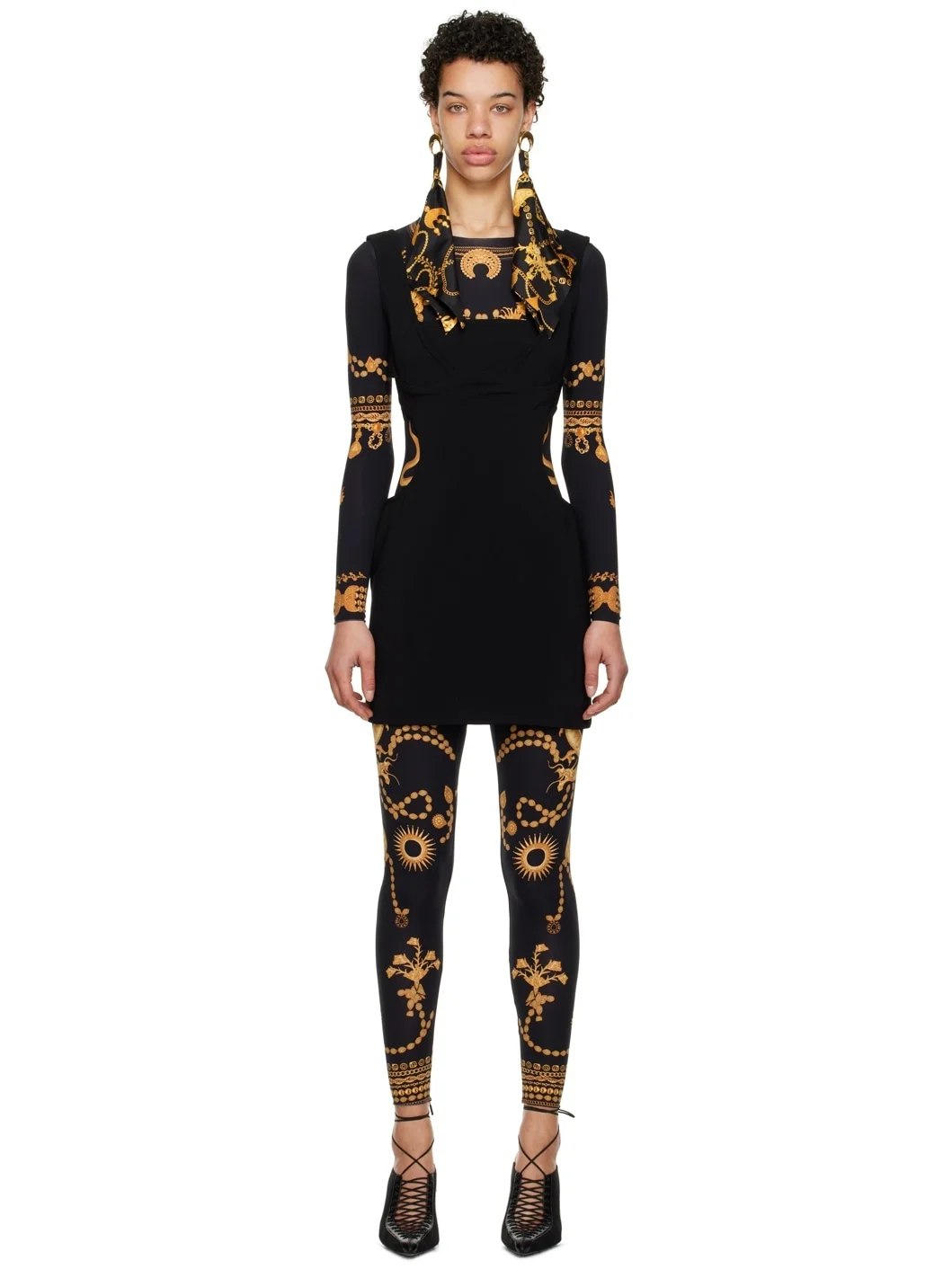 Black Cutout Minidress - 1