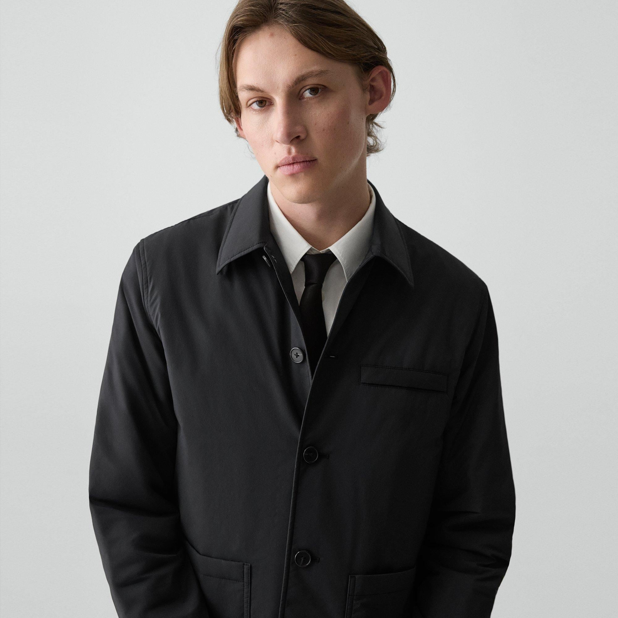 Button-Up Jacket in Motion Nylon - 5