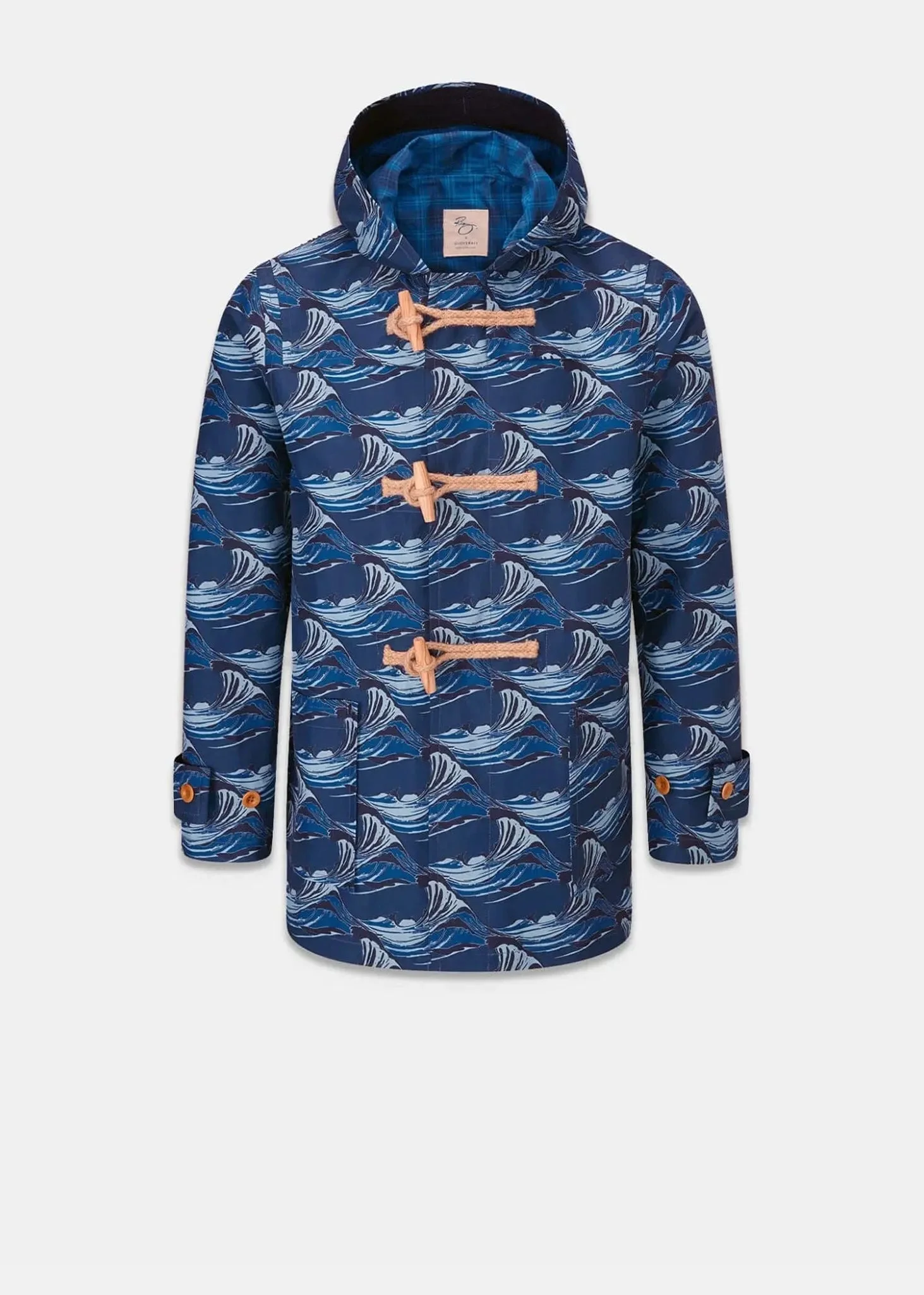 Men's Riz x Gloverall Mid-Length Monty Duffle Coat Wave - 1