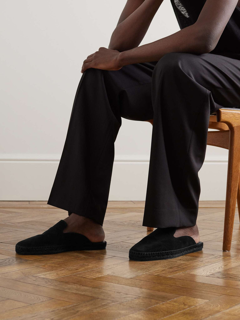 TOM FORD Barnes Suede Backless Espadrilles outlook