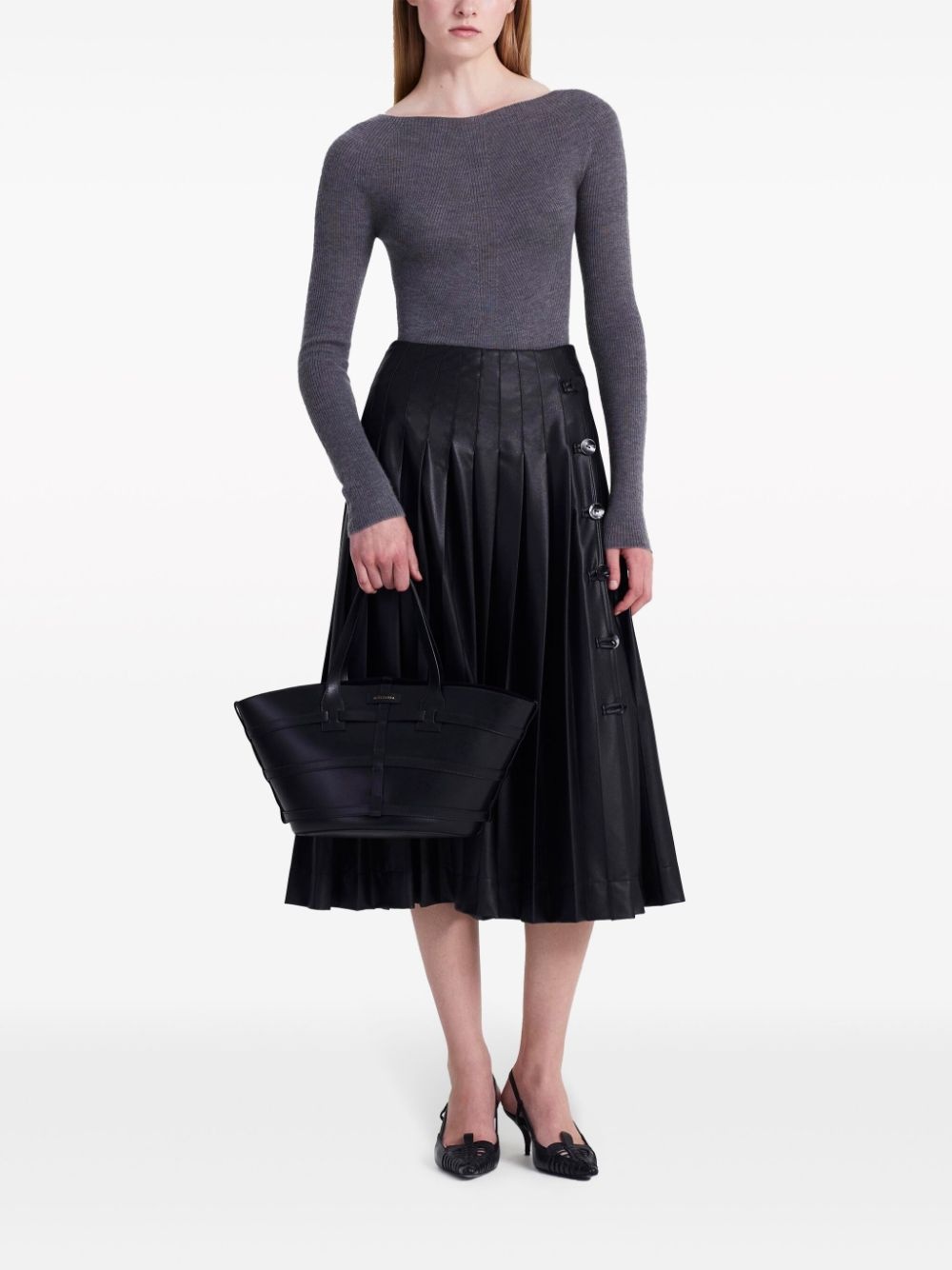 Lee logo-embroidered cashmere jumper - 2