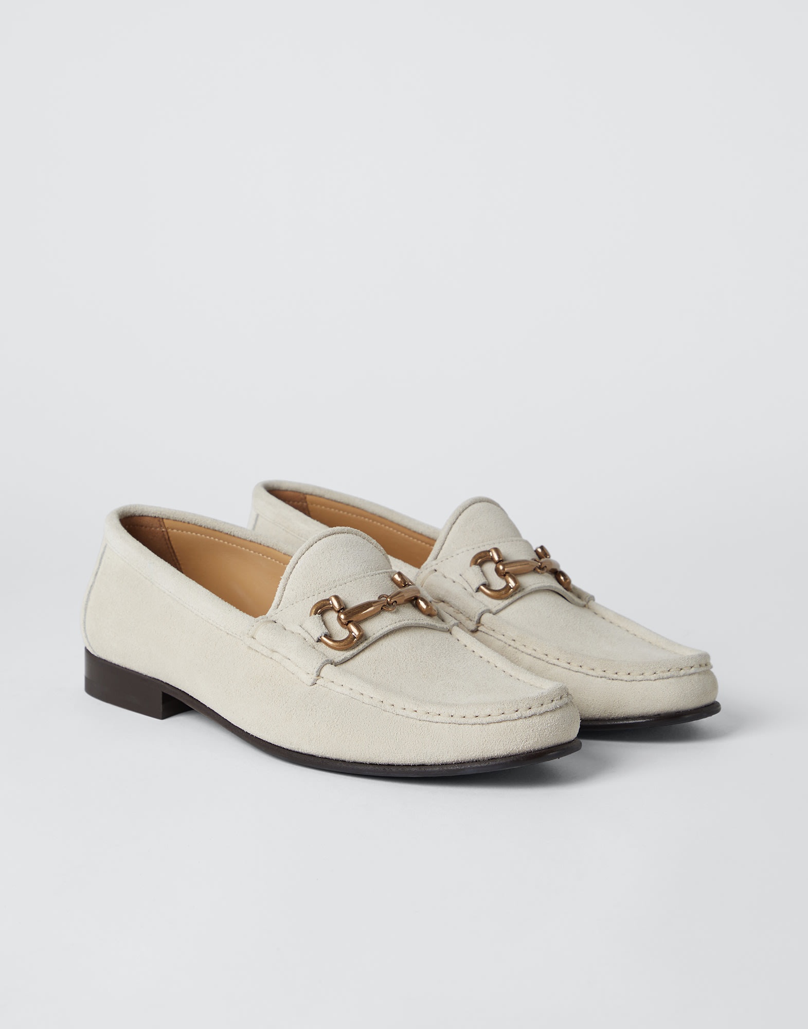 Suede loafers with bit - 1