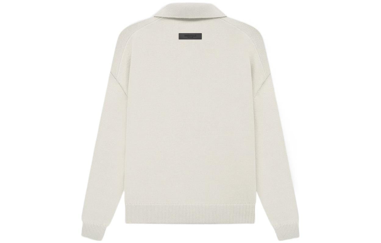 Fear of God Essentials SS22 1977 Henley Rugby Polo Shirt 'Wheat' FOG-SS22-157 - 3