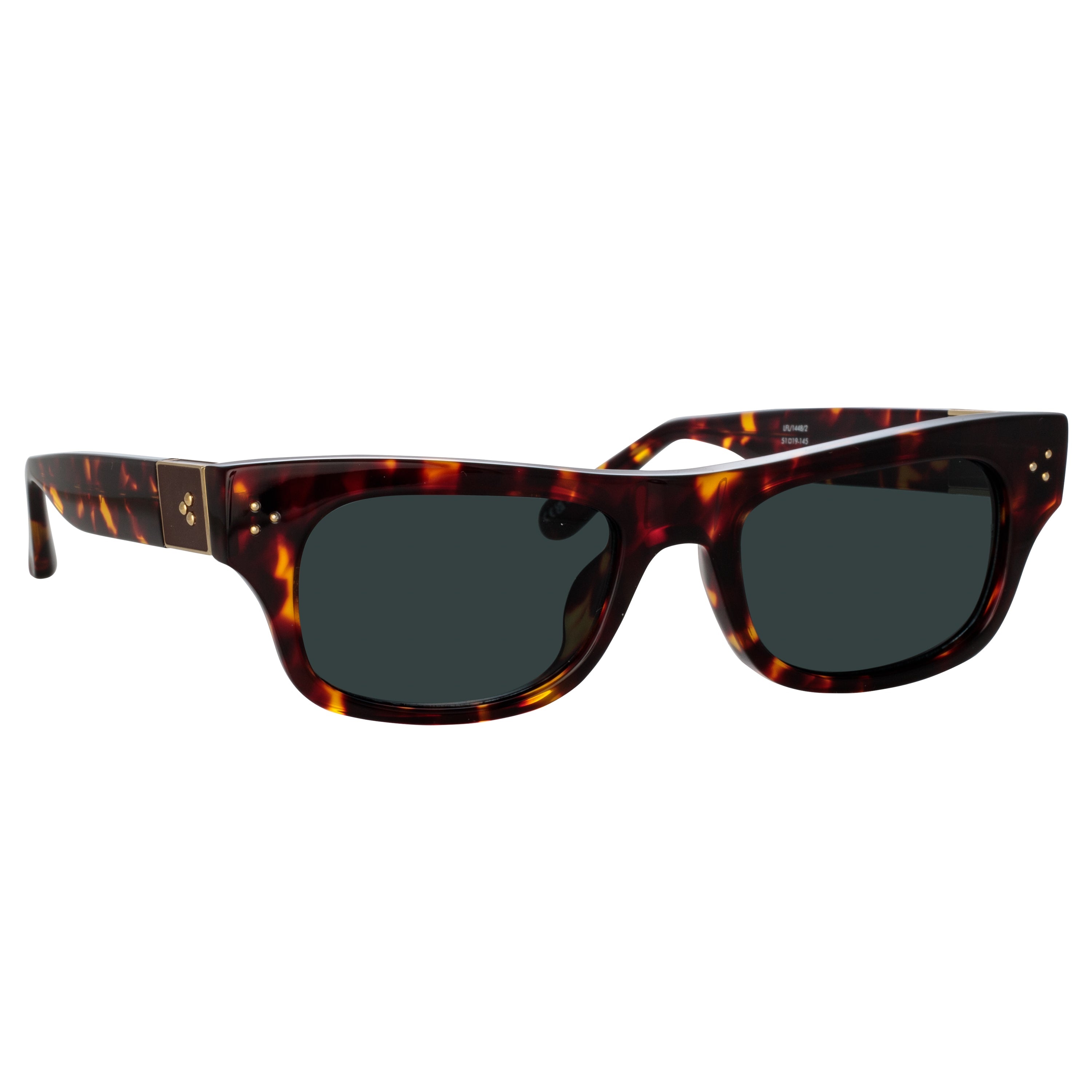 MEN'S FALCK RECTANGULAR SUNGLASSES IN TORTOISESHELL - 2