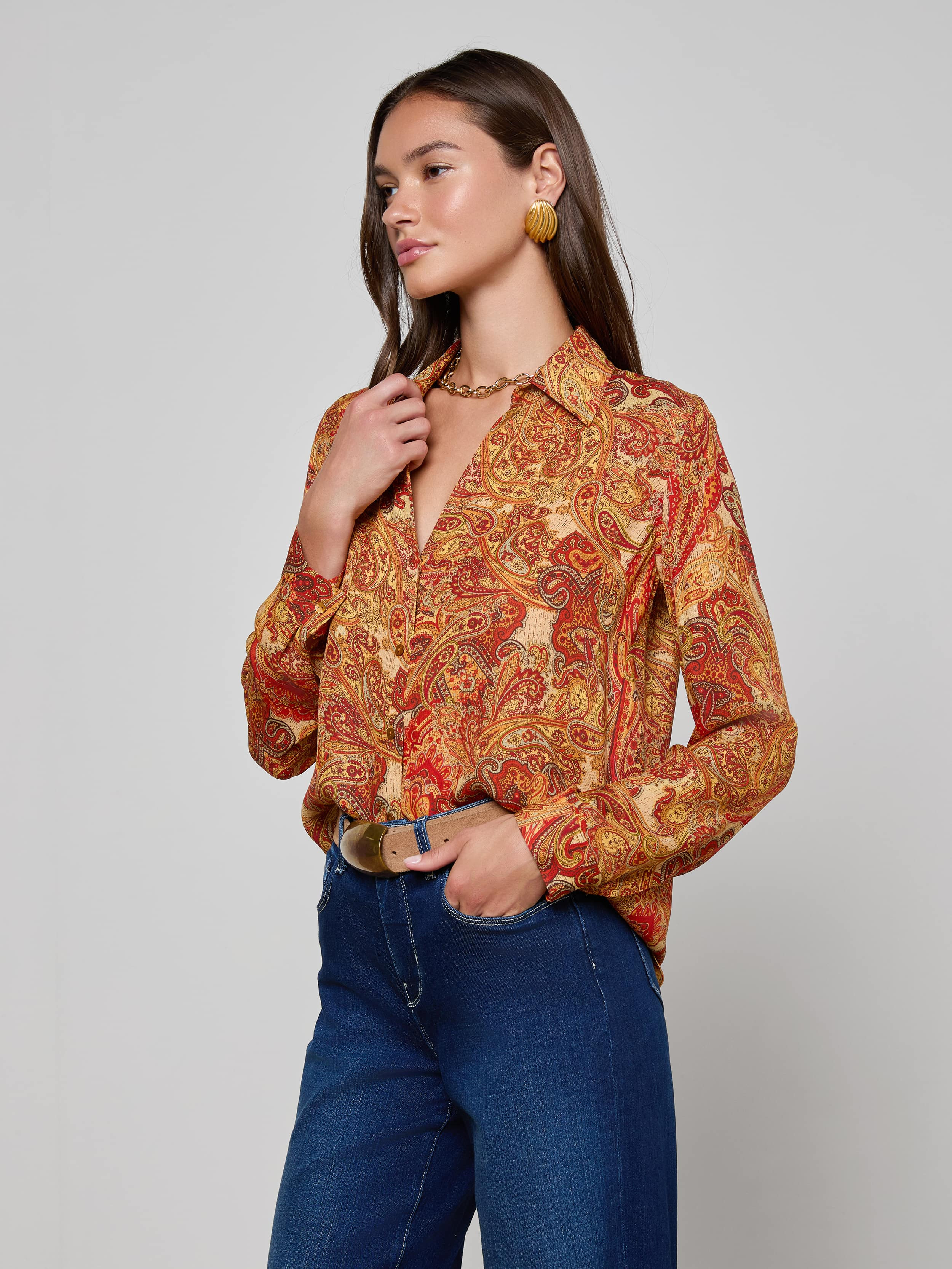 Nina Silk Blouse - 3