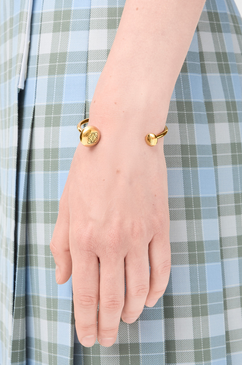Loewe Anagram Pebble cuff in sterling silver outlook
