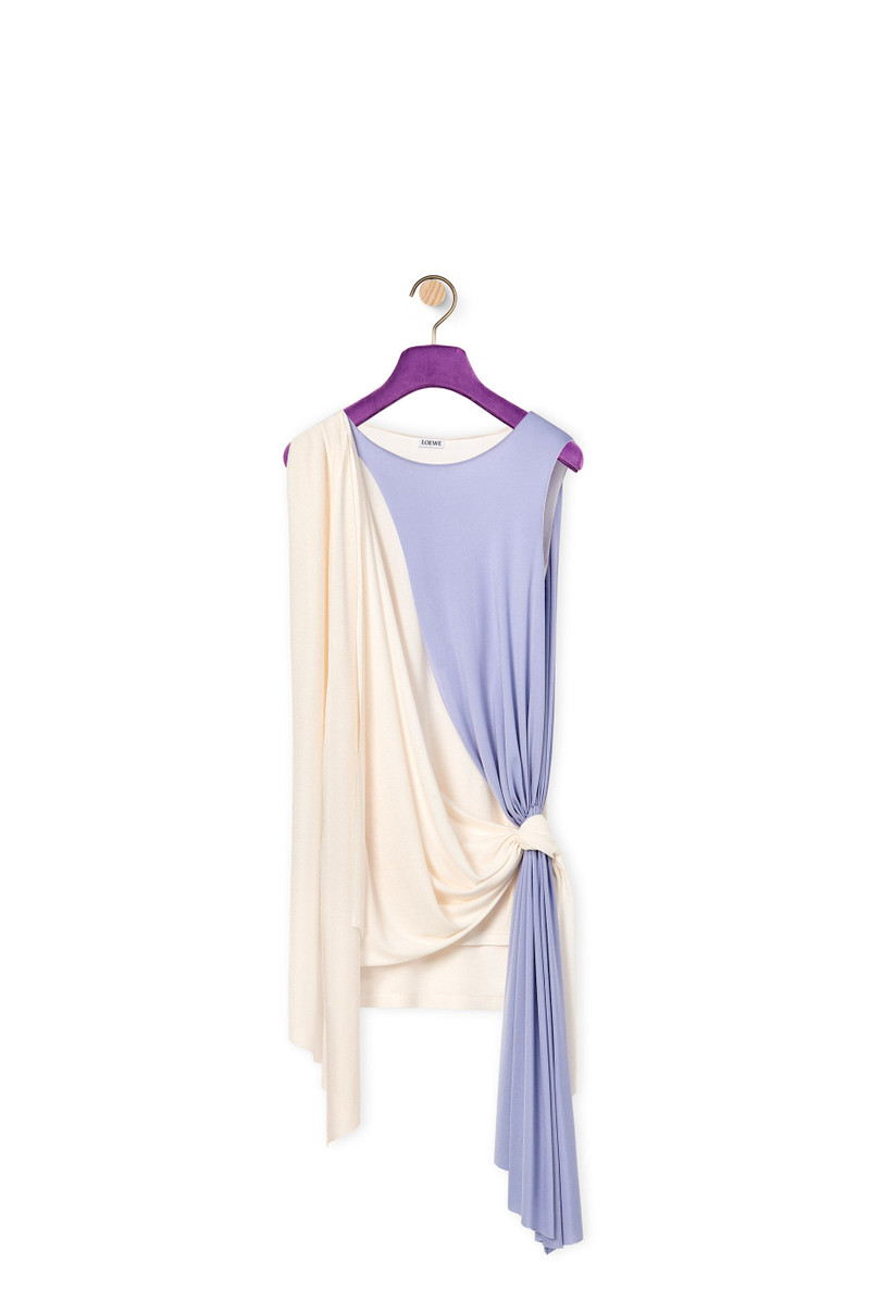 Draped top in silk - 1