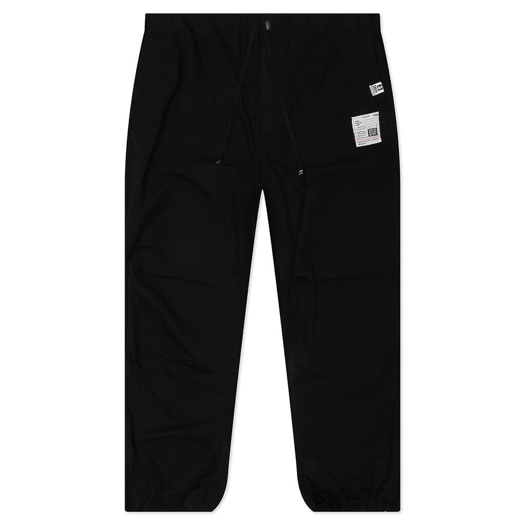 RIPSTOP PARACHUTE TROUSERS - BLACK - 1