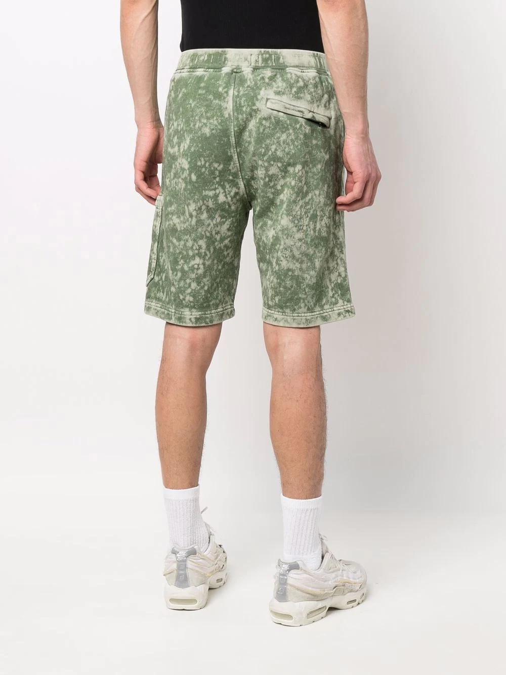 stone-wash track shorts - 4