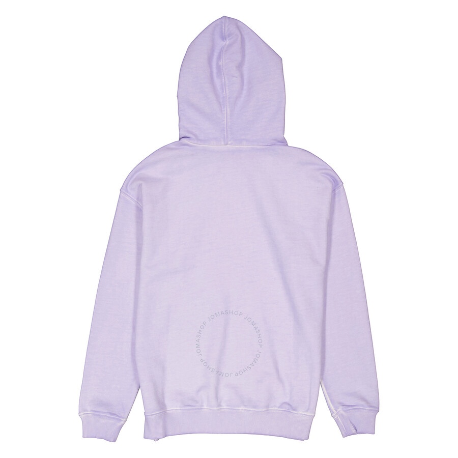 Emporio Armani Purple Graphic Print Hooded Sweatshirt - 2