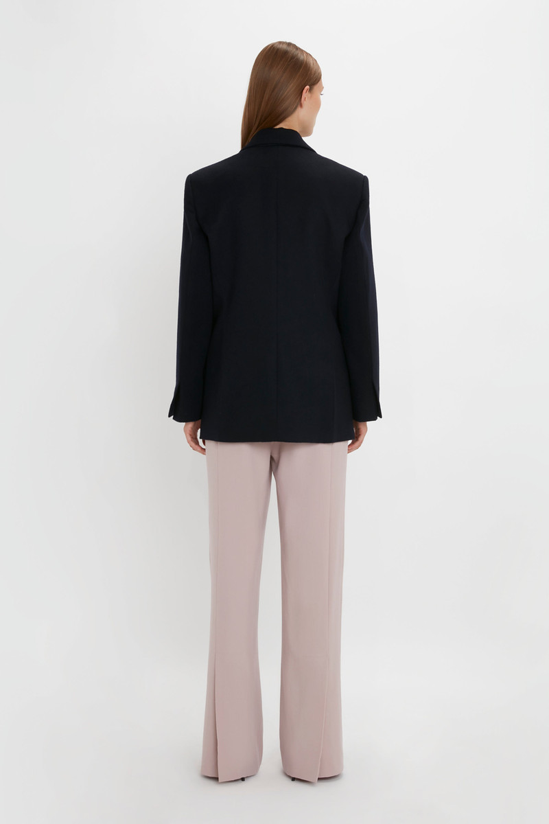 Peak Lapel Jacket In Midnight 4