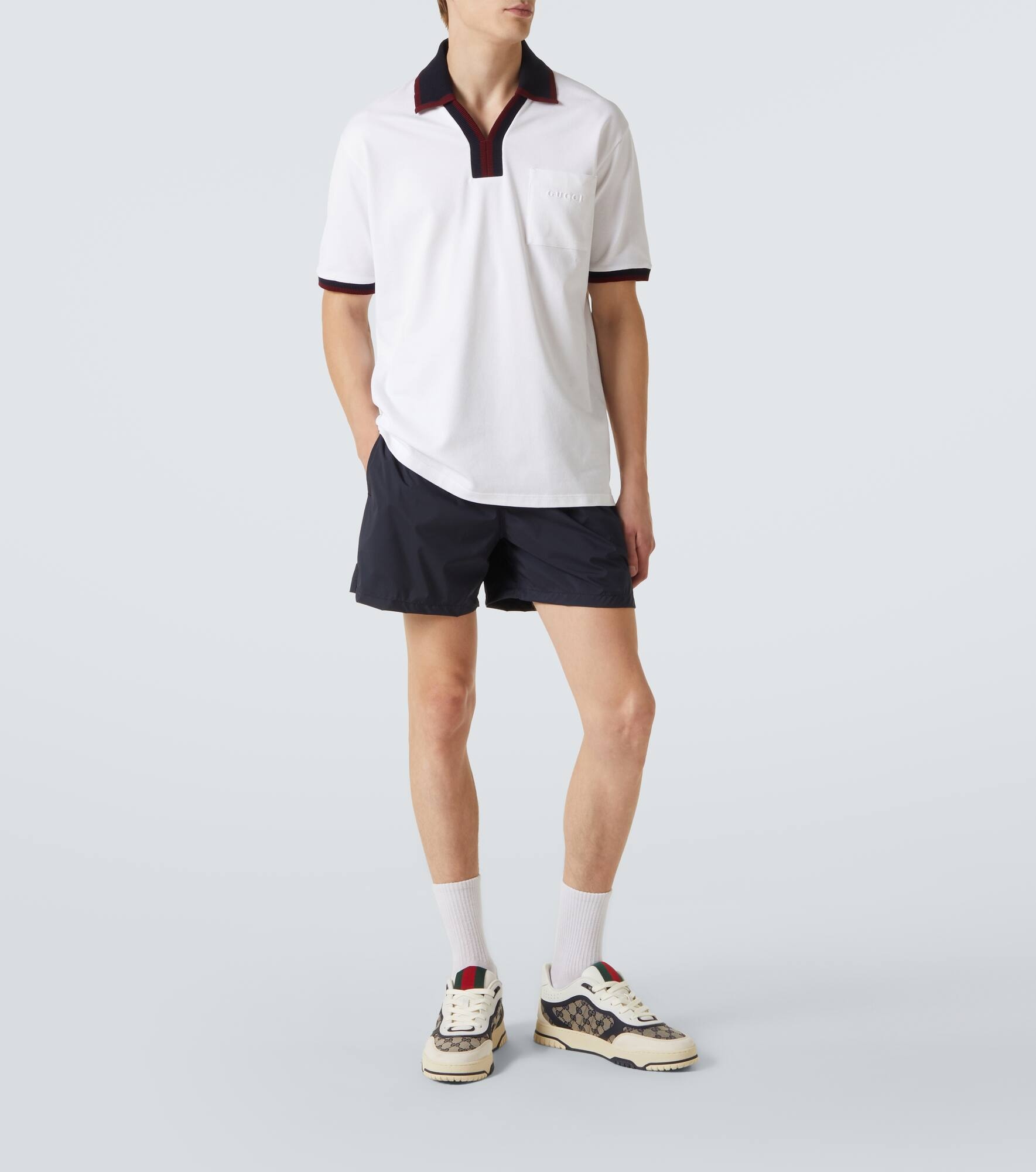 Cotton piqué polo shirt - 2