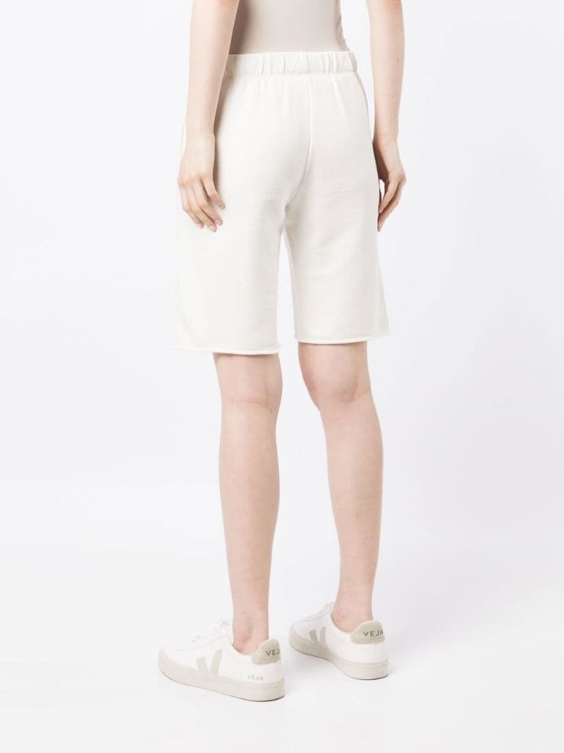 elasticated knee-length shorts - 4