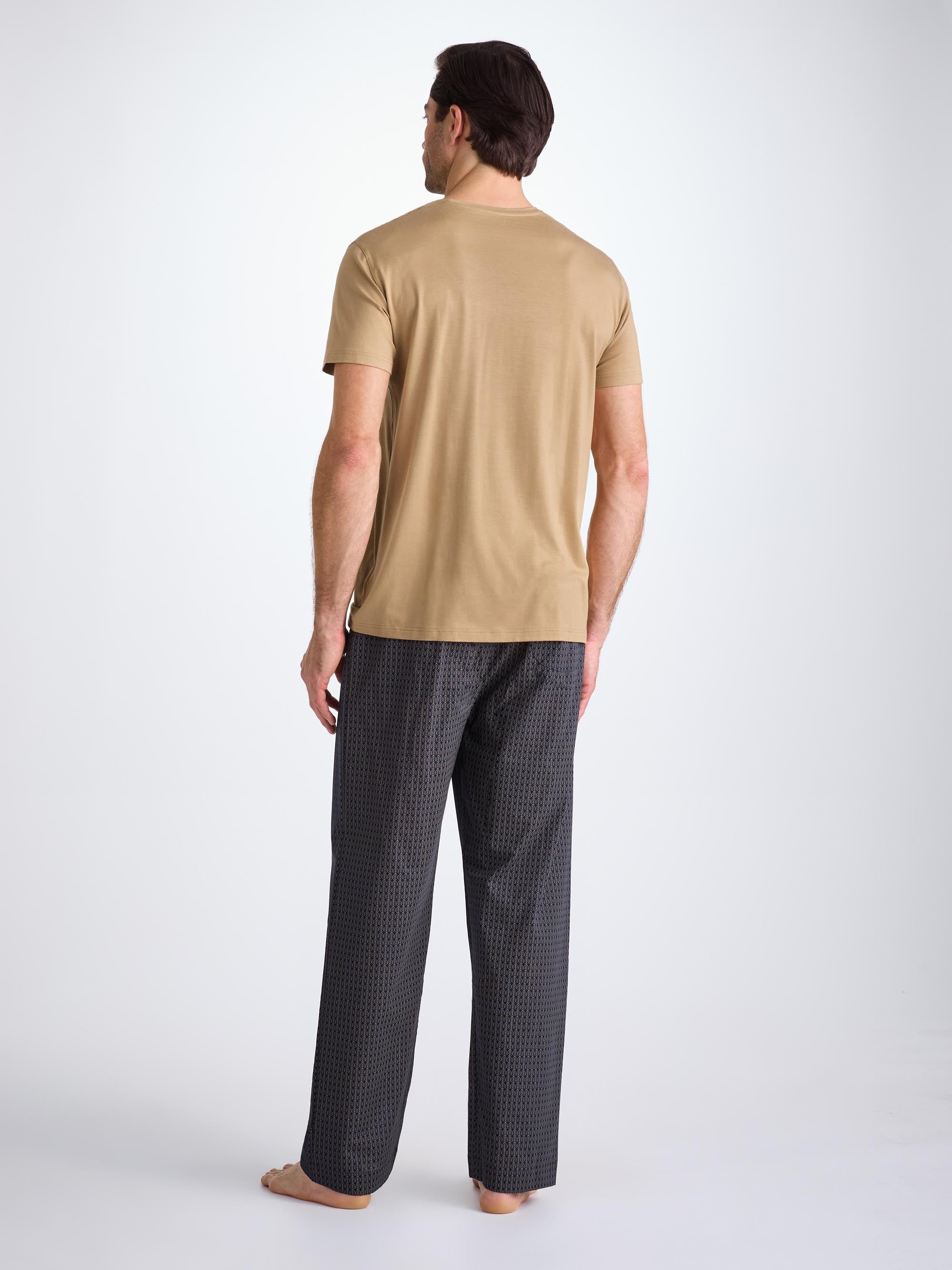 Men's T-Shirt Basel Micro Modal Stretch Camel - 4