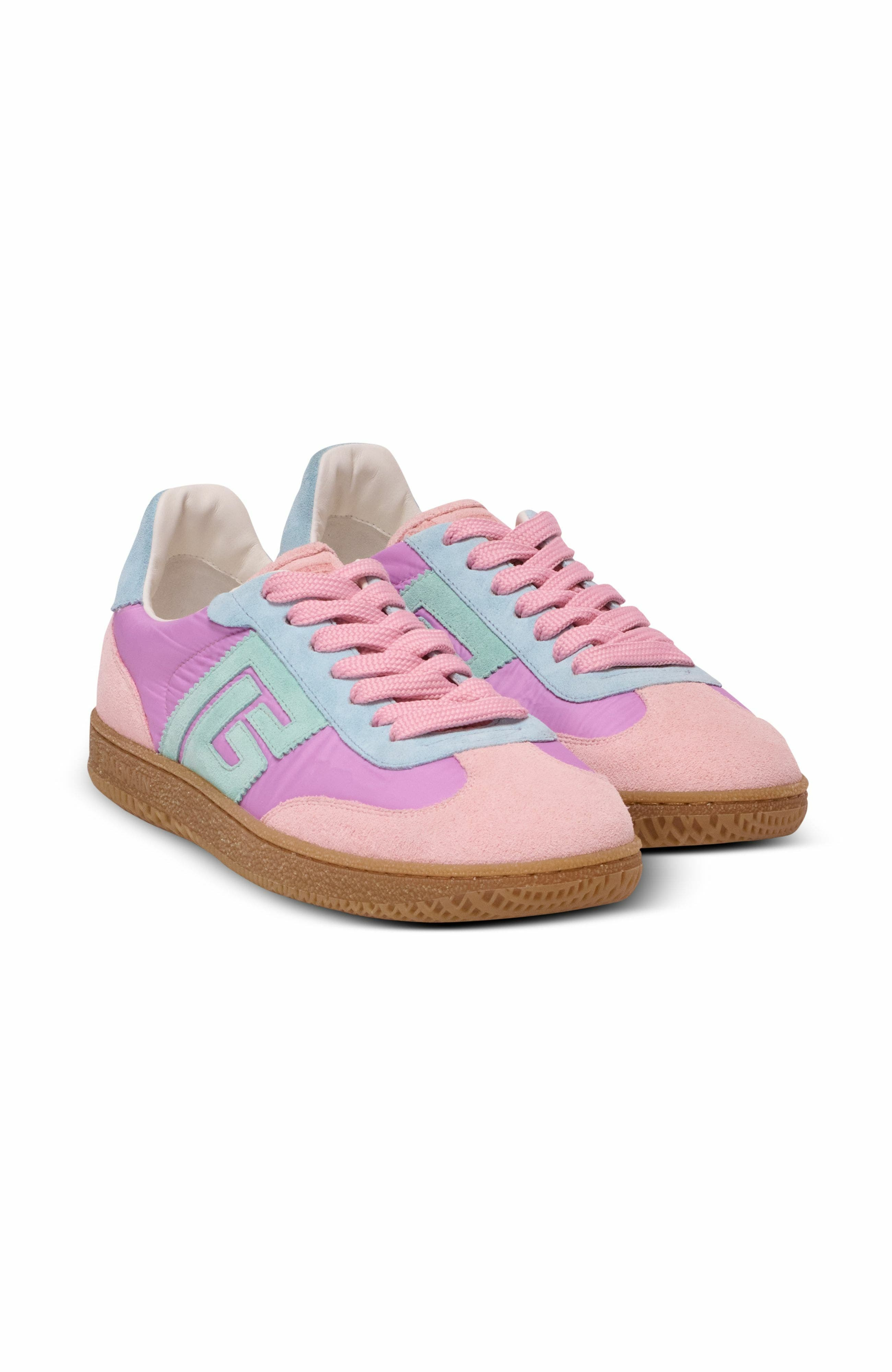 Balmain Swan Suede And Nylon Trainers in Multicolor at Nordstrom - 1
