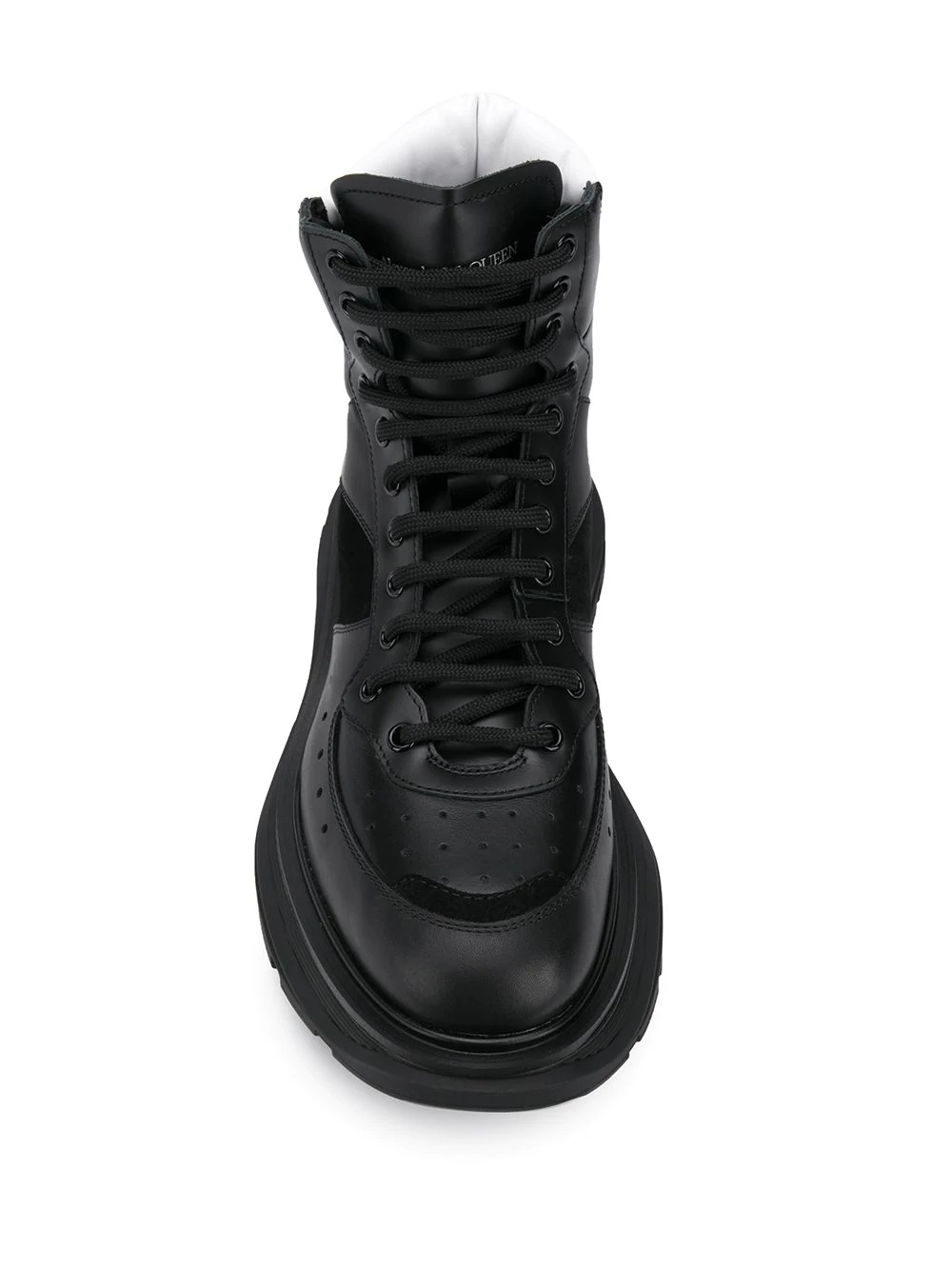 lace-up high-top sneakers - 4