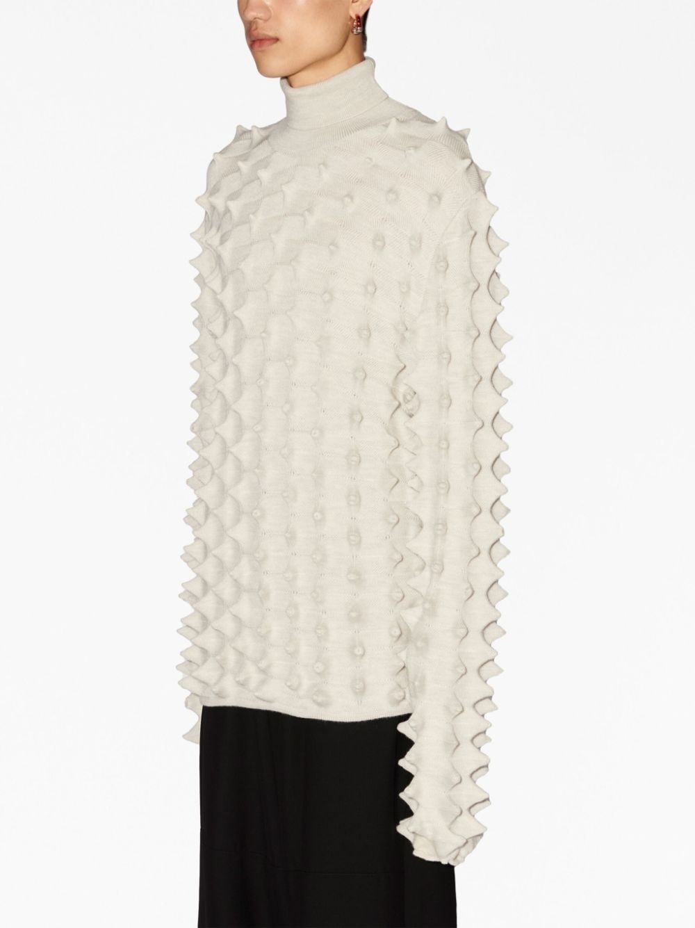 spiked turtleneck jumper - 4