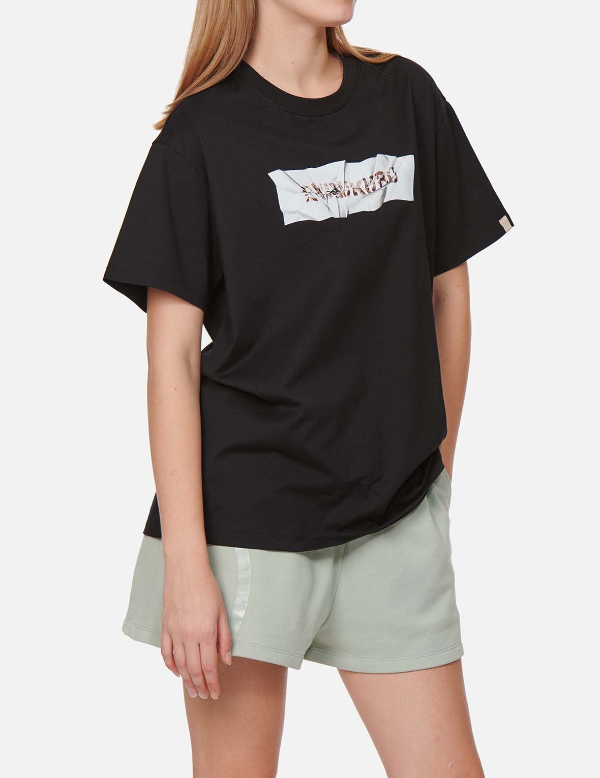 Crinkled Box Logo Print T-Shirt - 3