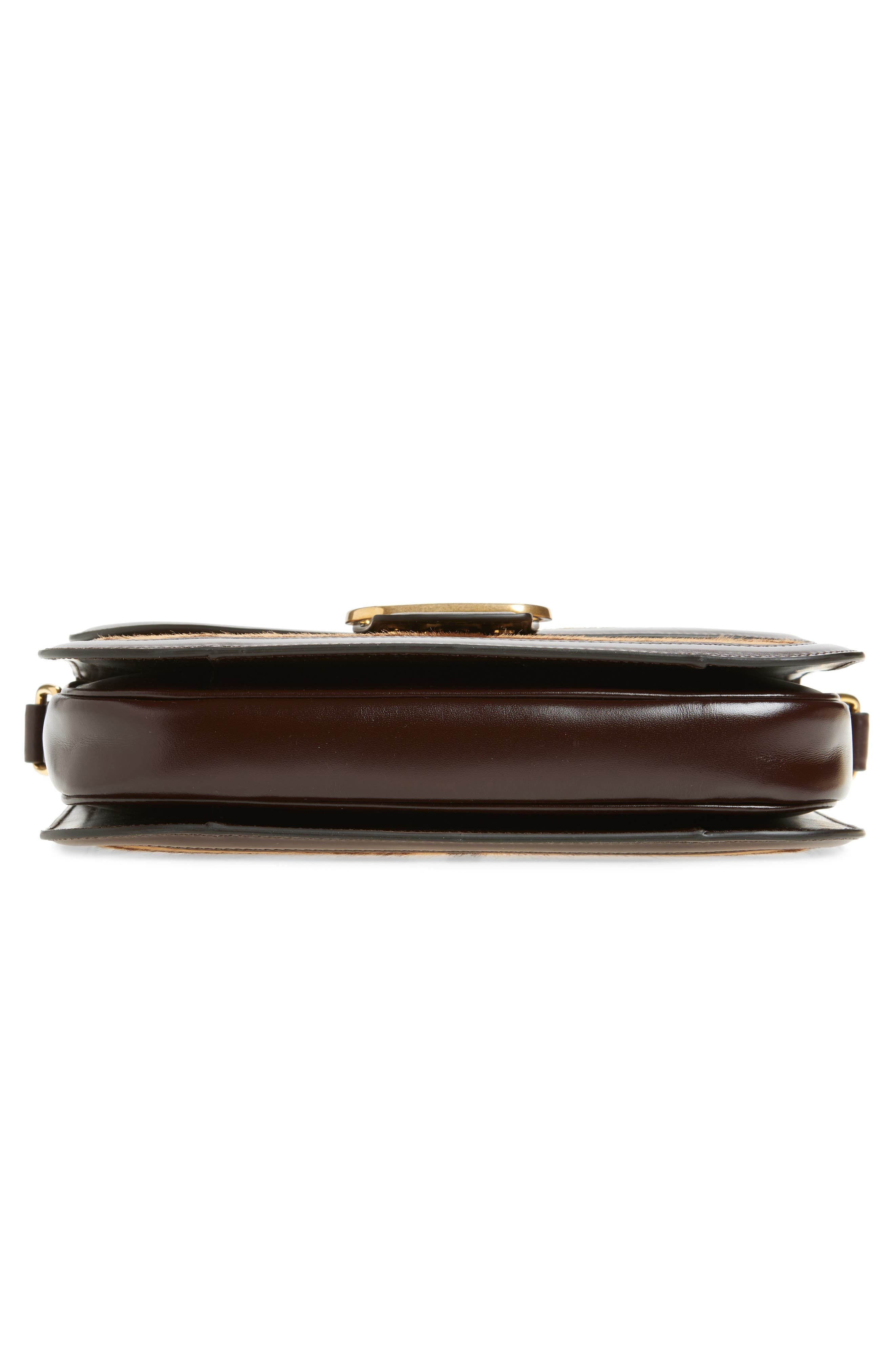 Valentino Garavani 9TO5 Genuine Calf Hair Shoulder Bag in Brown/Beige at Nordstrom - 7