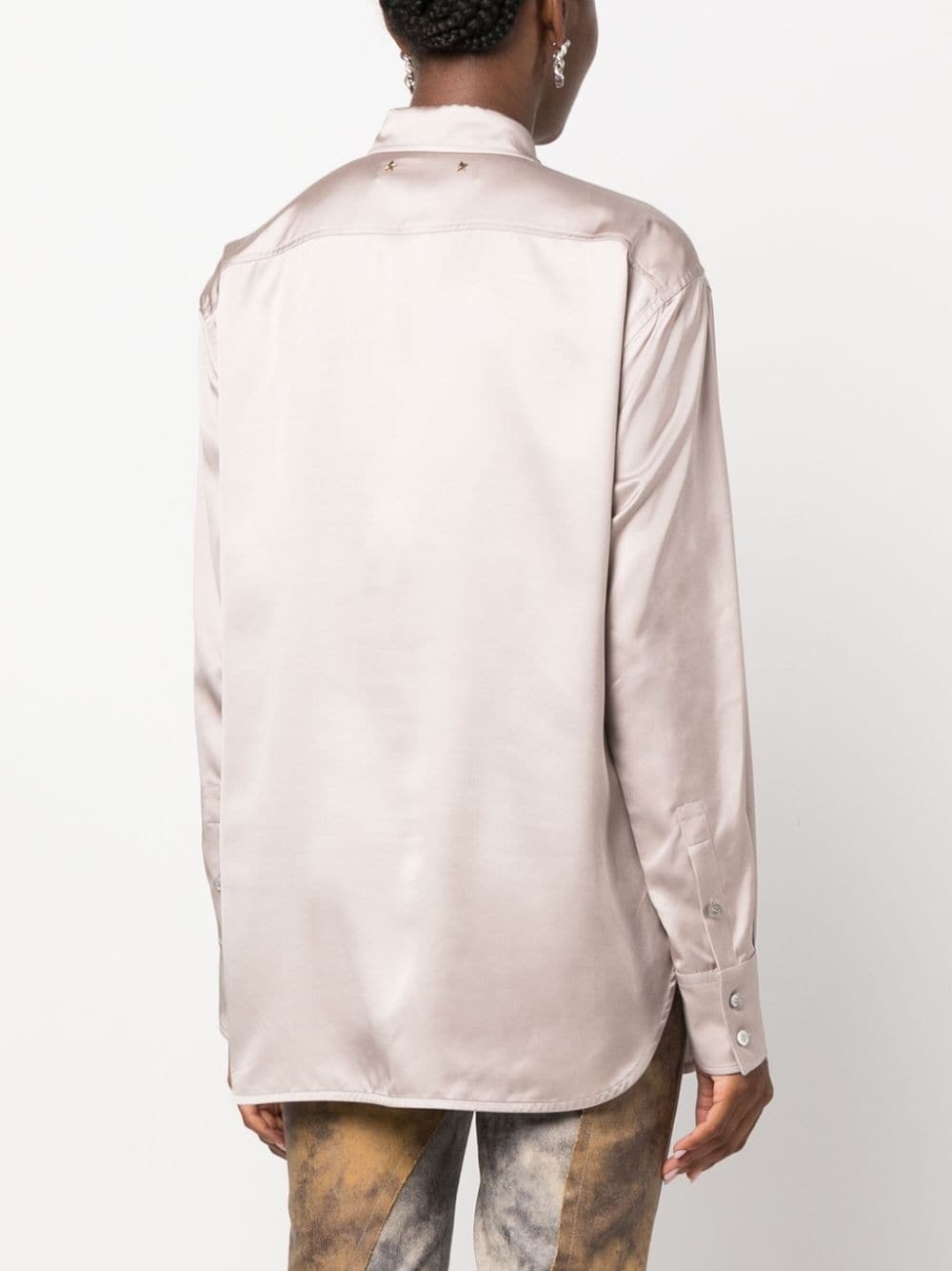 Batilda Boyfriend satin-finish shirt - 4