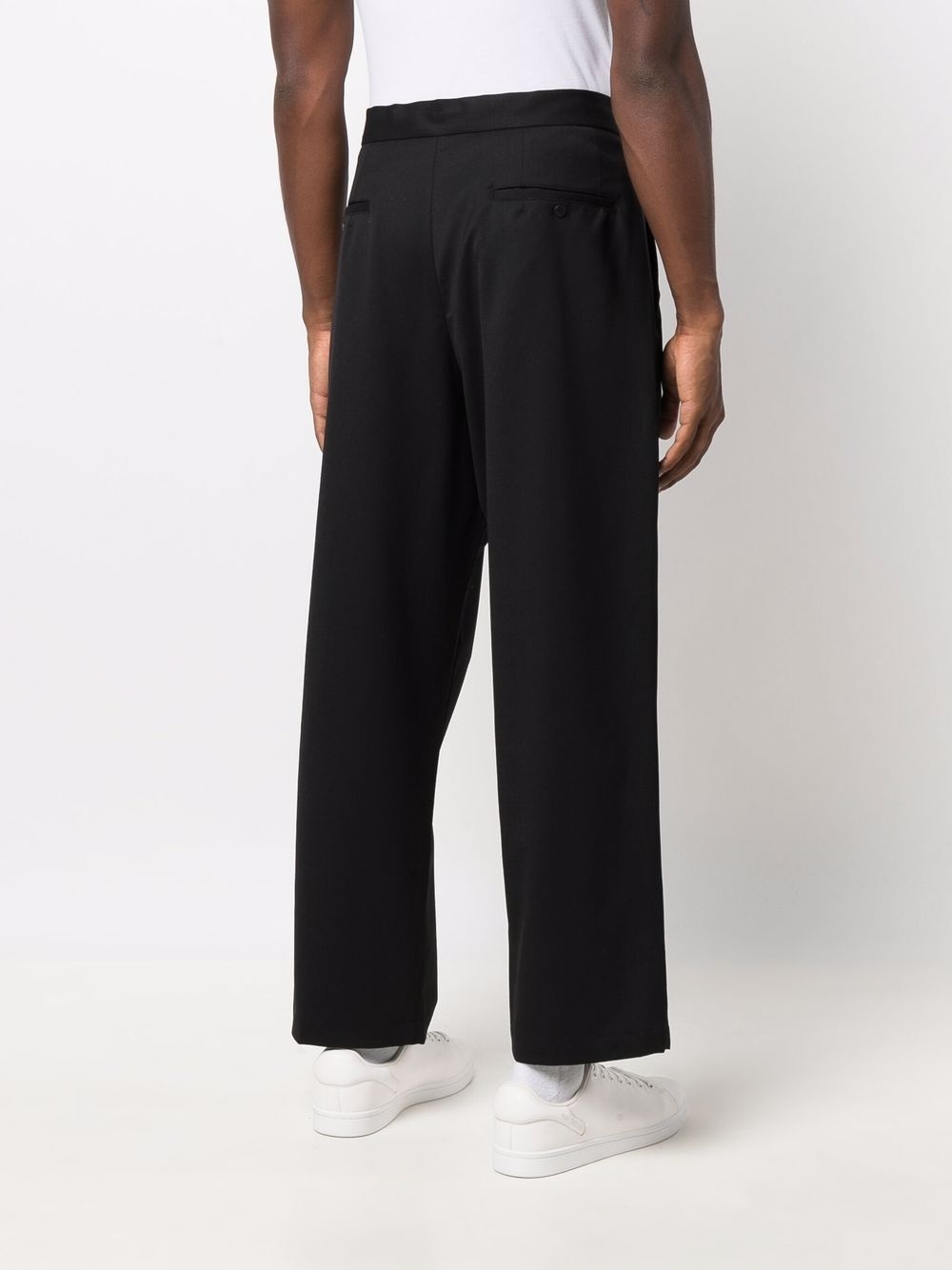 cropped straight-leg trousers - 4