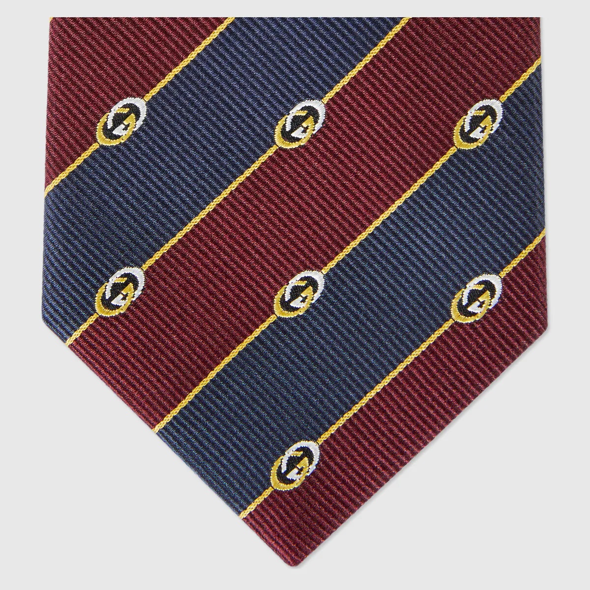 Interlocking G silk jacquard tie - 3