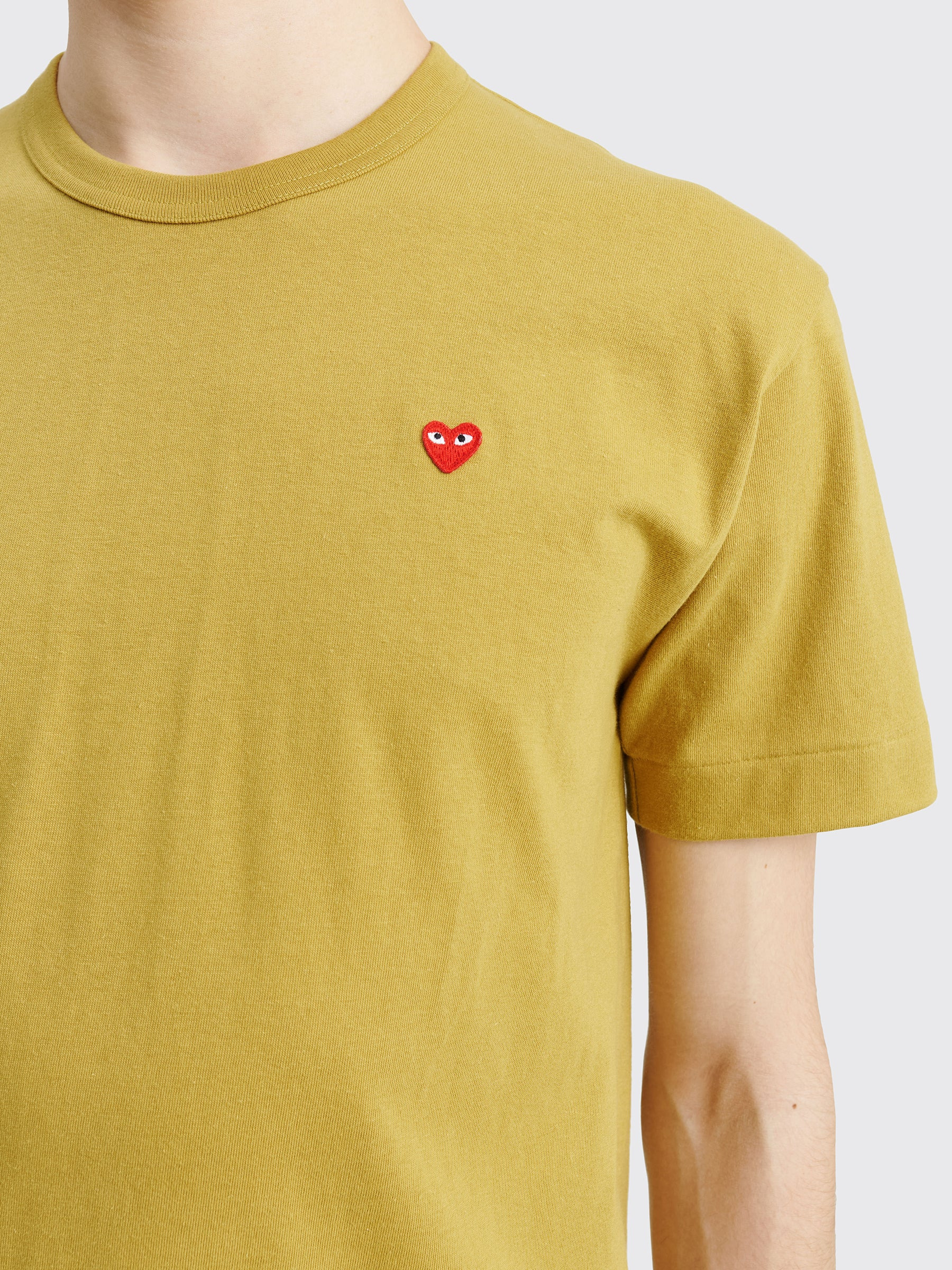 COMME DES GARÇONS PLAY MINI HEART T-SHIRT OLIVE - 6