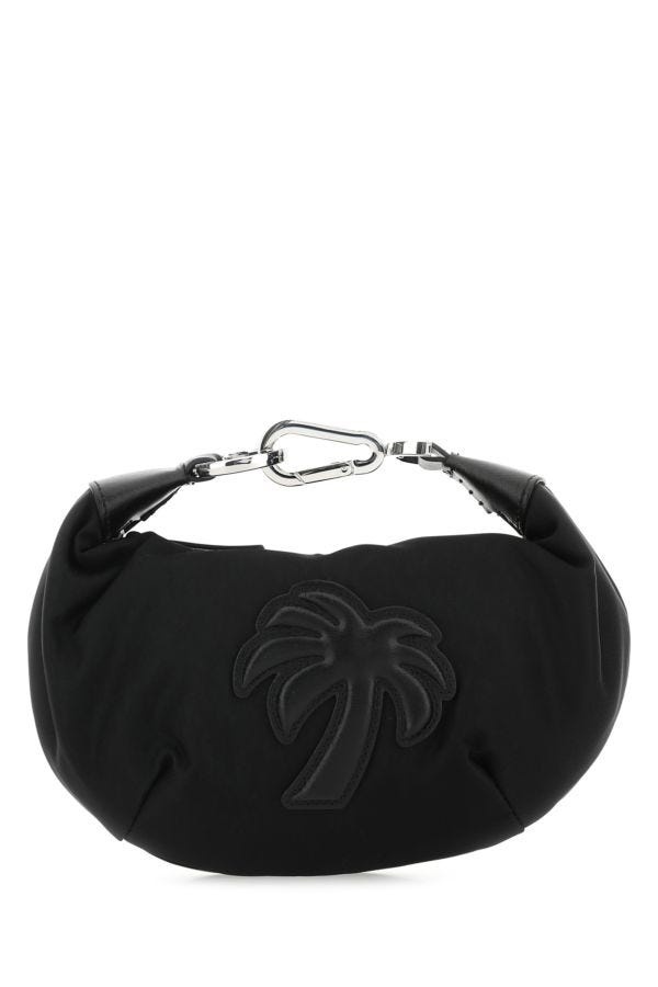 トートバッグ Palm Angels Black fabric Big Palm handbag Palm Angels debossed-logo Tote Bag | Black | FARFETCH