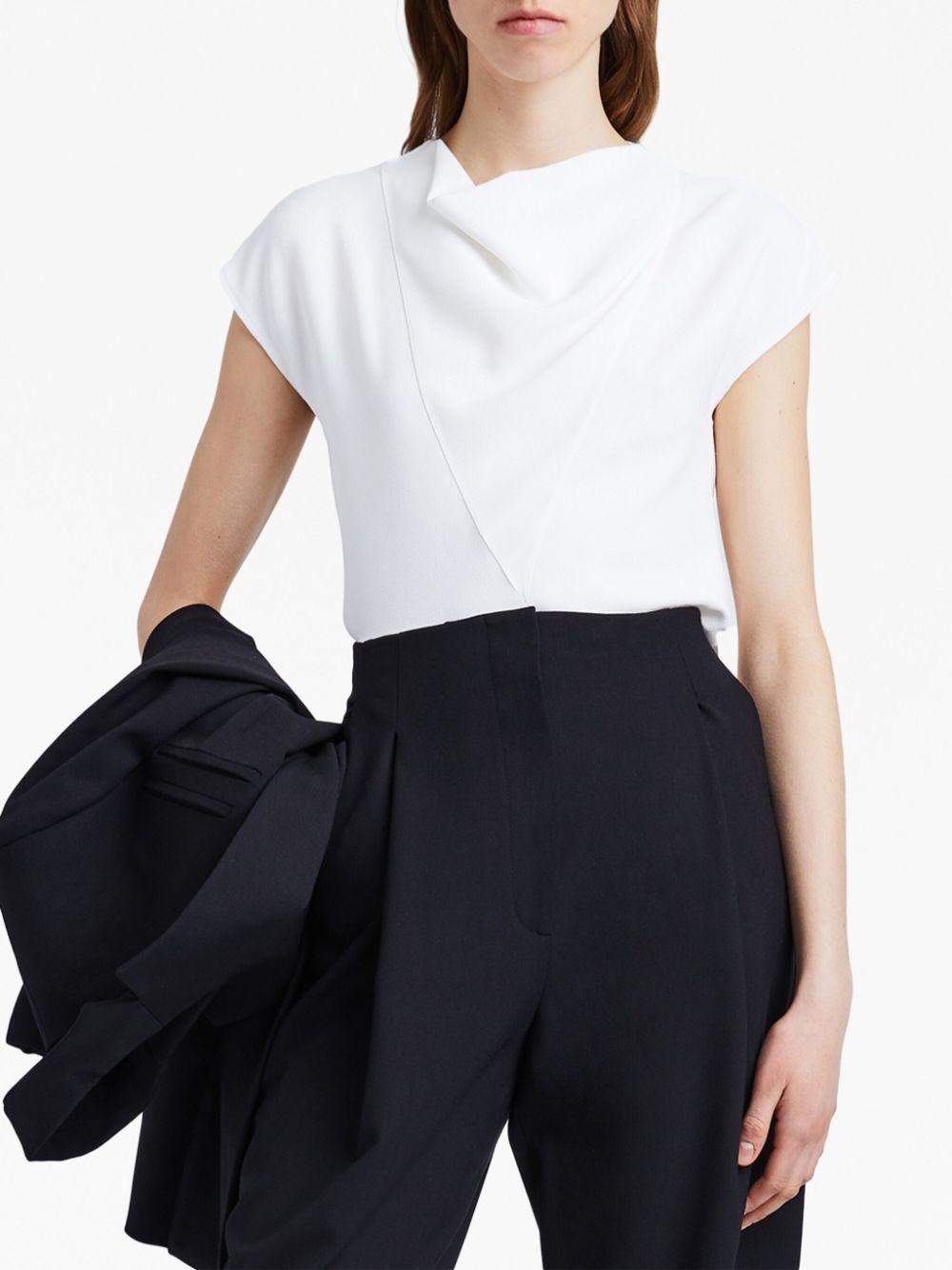 Matte Viscose Crepe Shell Top - 6