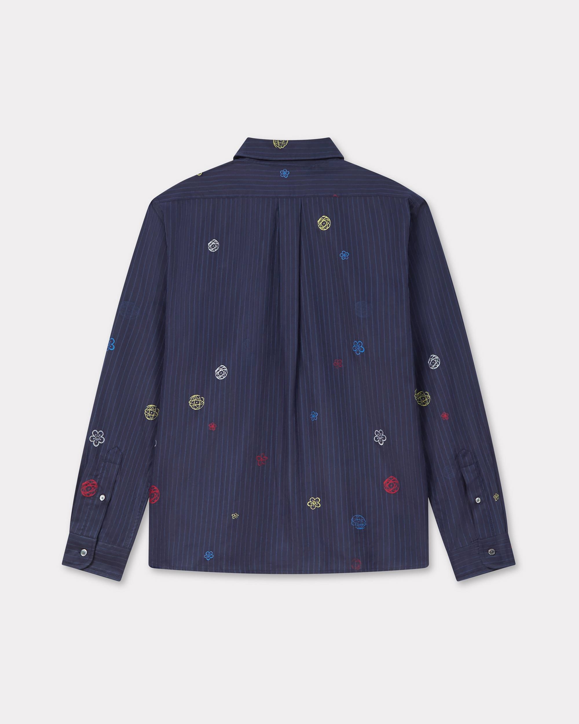 'Kenzo x Futura 2000' embroidered casual shirt in cotton poplin - 2