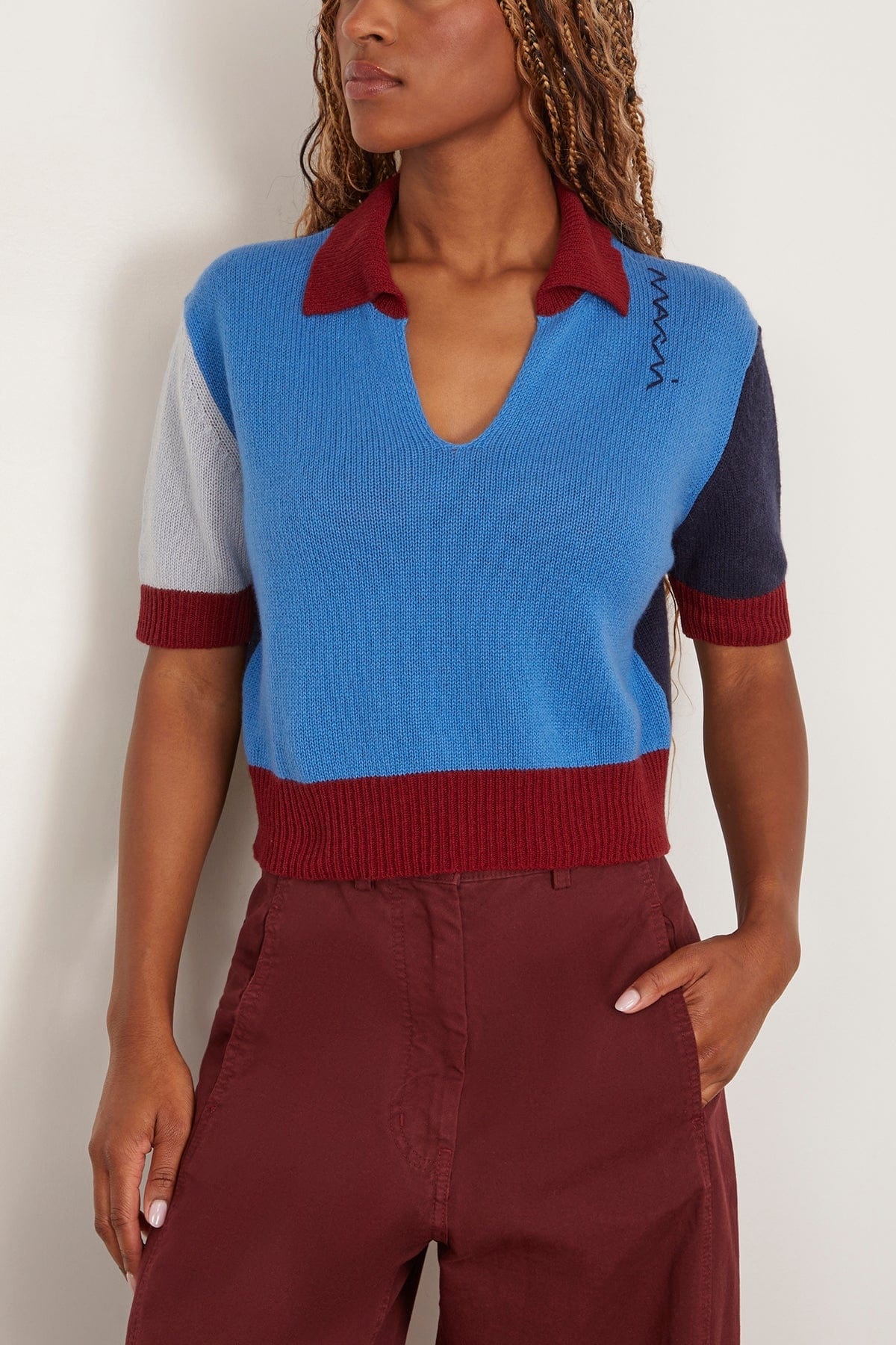 Iconic Cashmere Sweater in Azure - 3