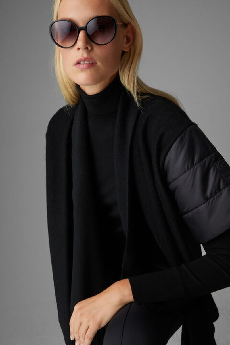 Nica Poncho jacket in Black 6