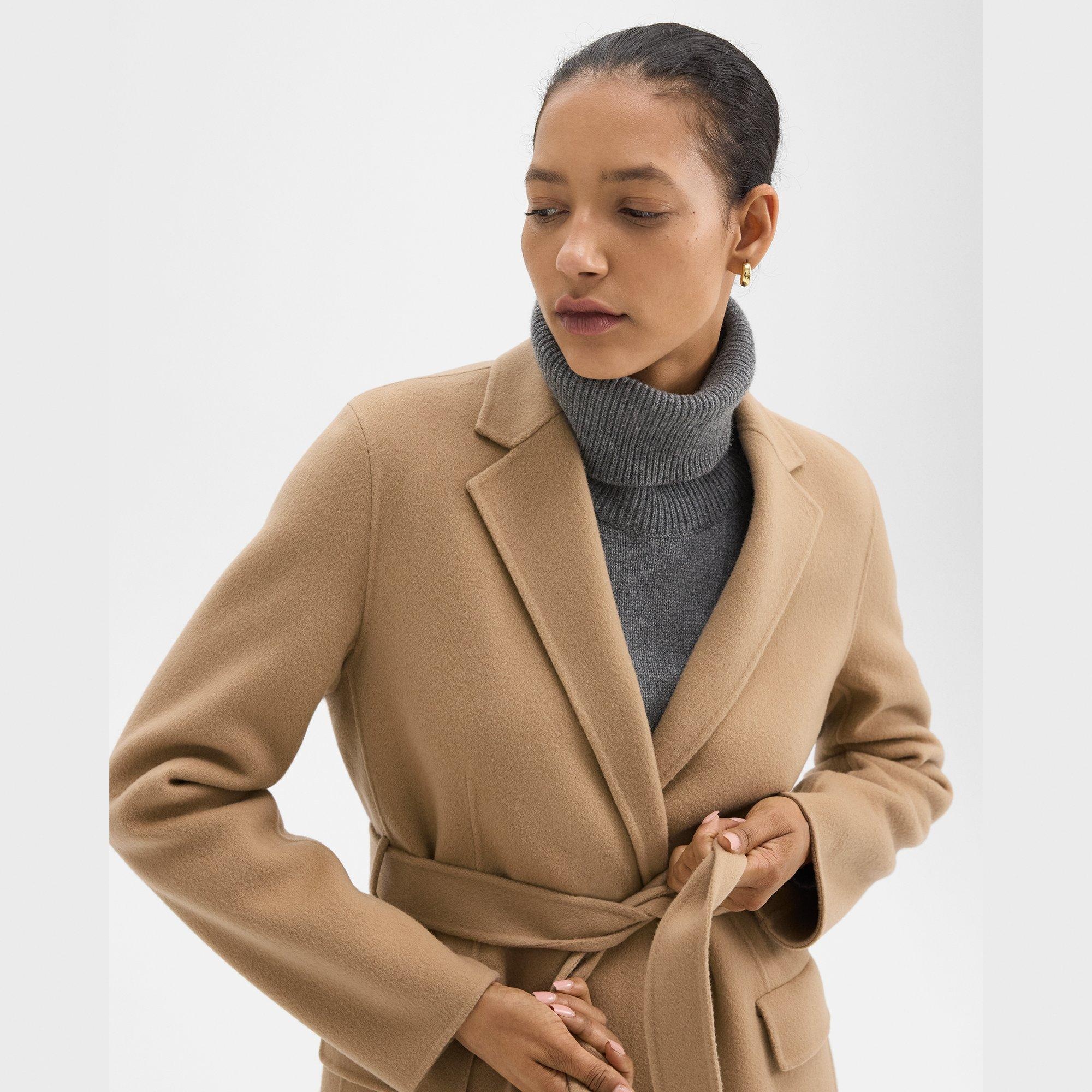Wrap Coat in Double-Face Wool-Cashmere - 5