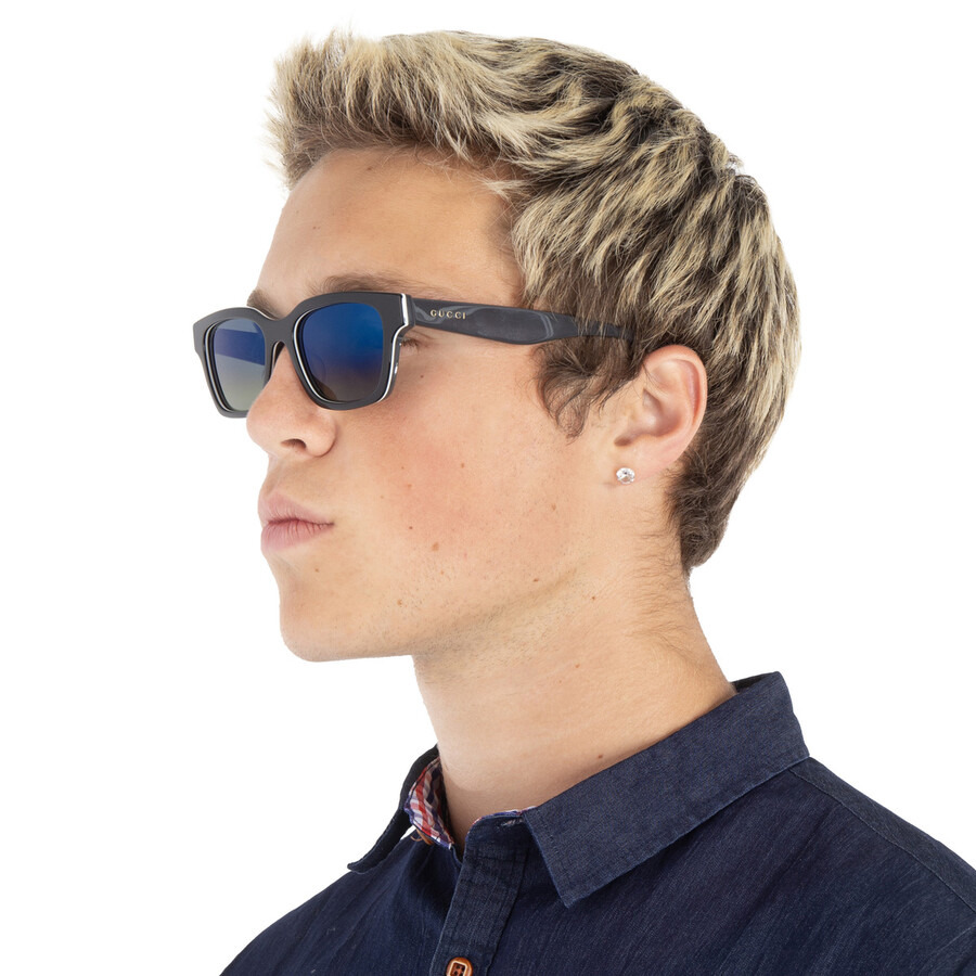 Gucci Blue Gradient Square Men's Sunglasses GG1641SA 003 53 - 2