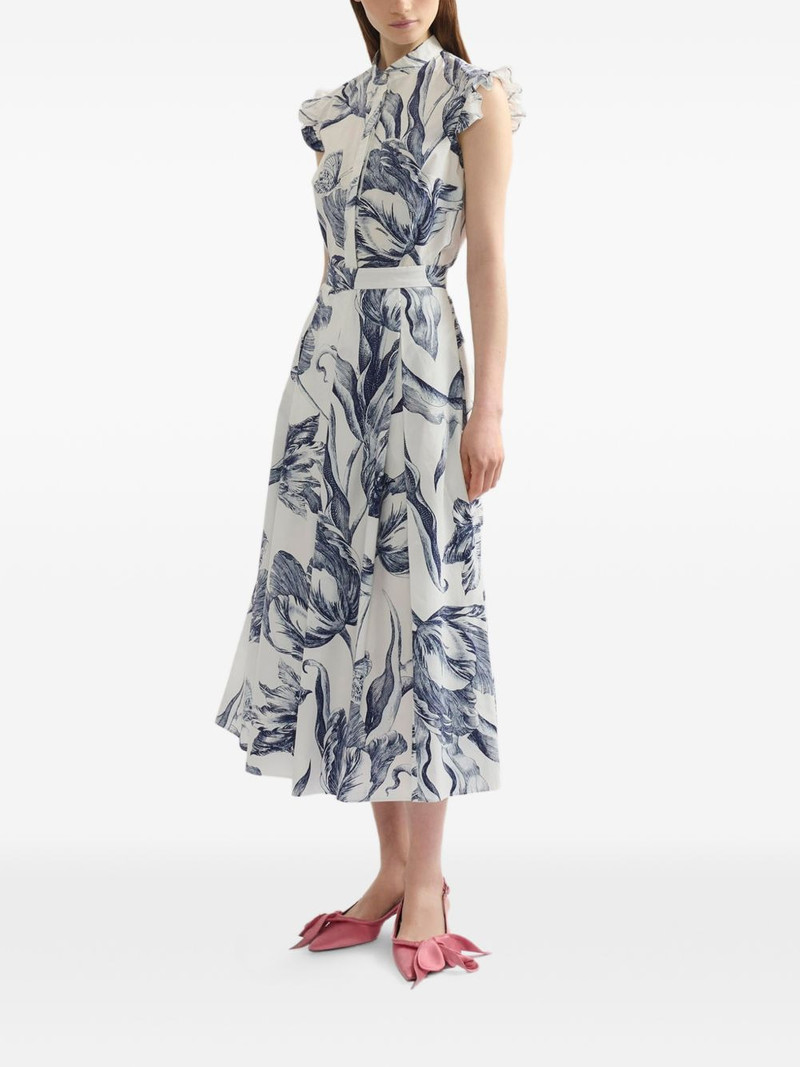 Erdem floral-print sleeveless shirt outlook