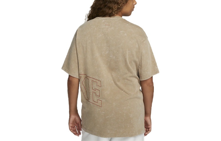 (WMNS) Nike Fadeaway Logo Tee 'Khaki' DX5835-247 - 2