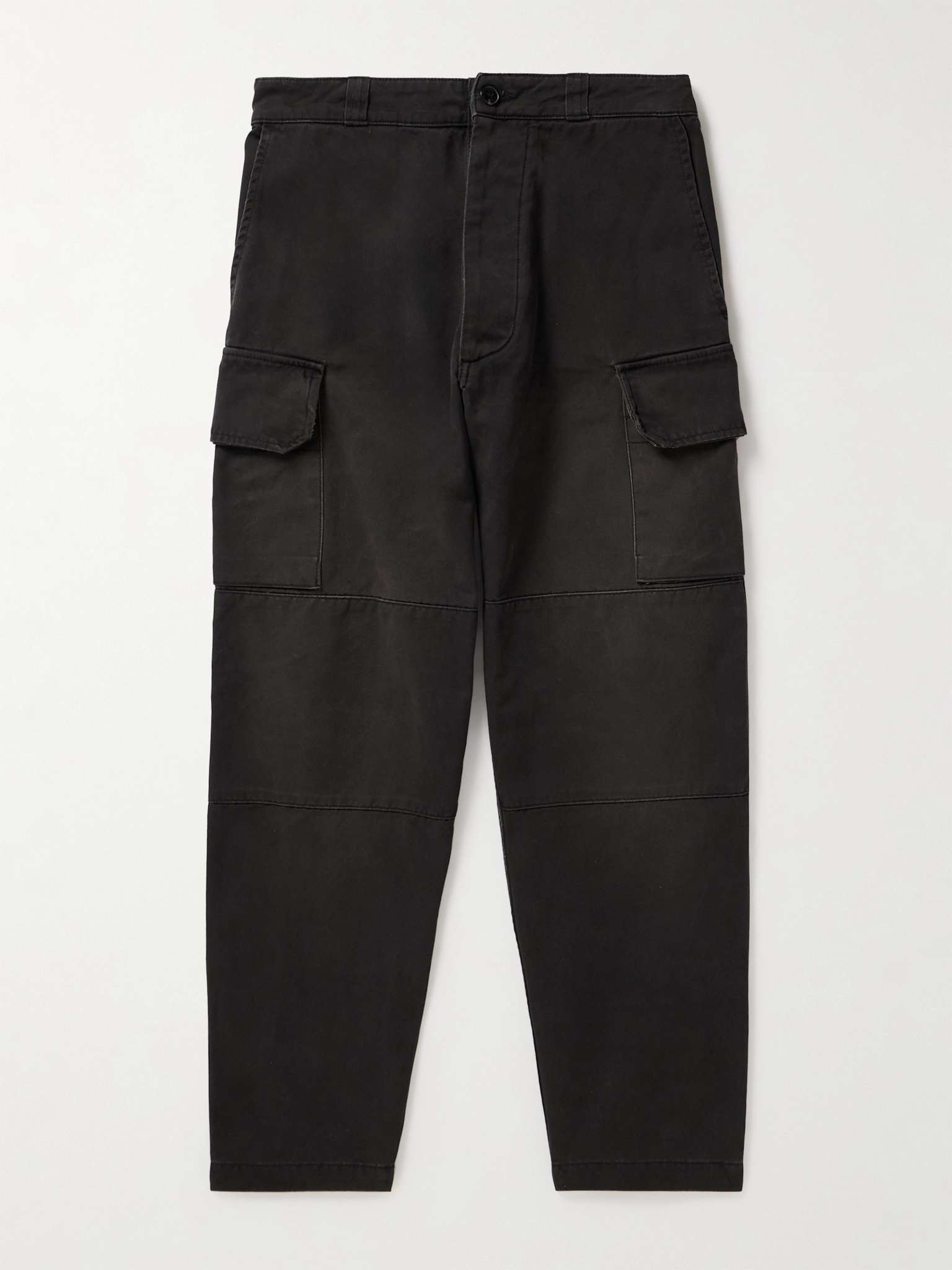 Straight-Leg Cotton-Twill Cargo Trousers - 1