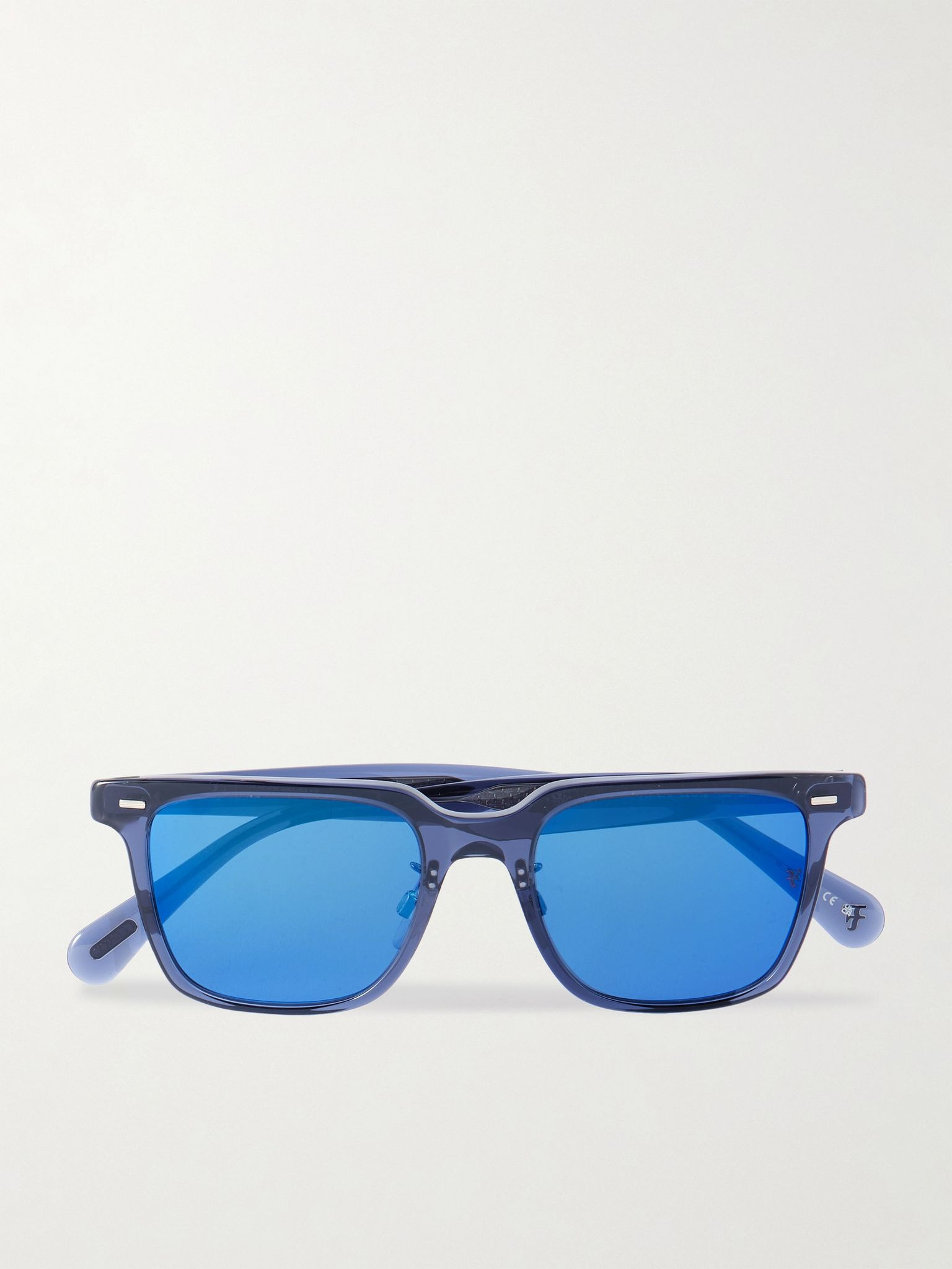 + Roger Federer Mr. Federer II D-Frame Acetate Sunglasses Blue - 1