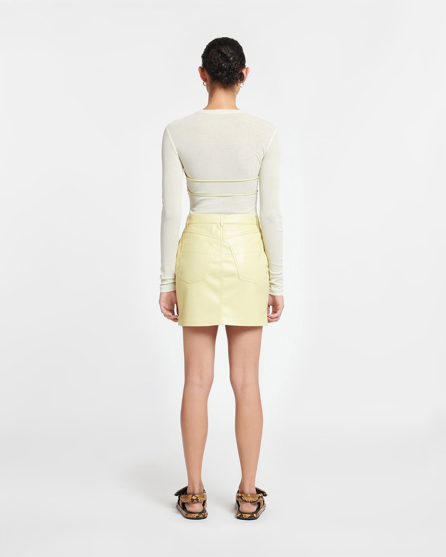 Okobor™ Alt-Leather Mini Skirt - 3