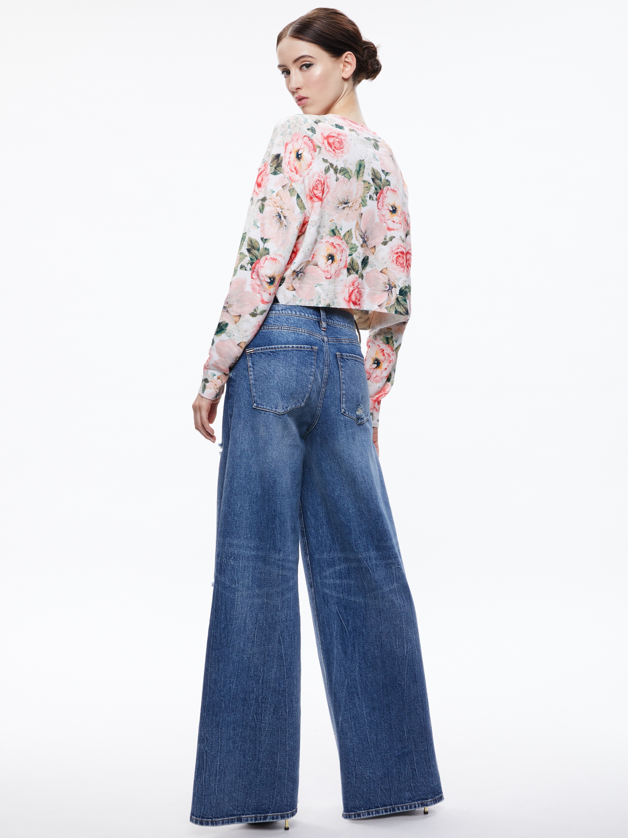 GLEESON PRINTED FLORAL PULLOVER - 3