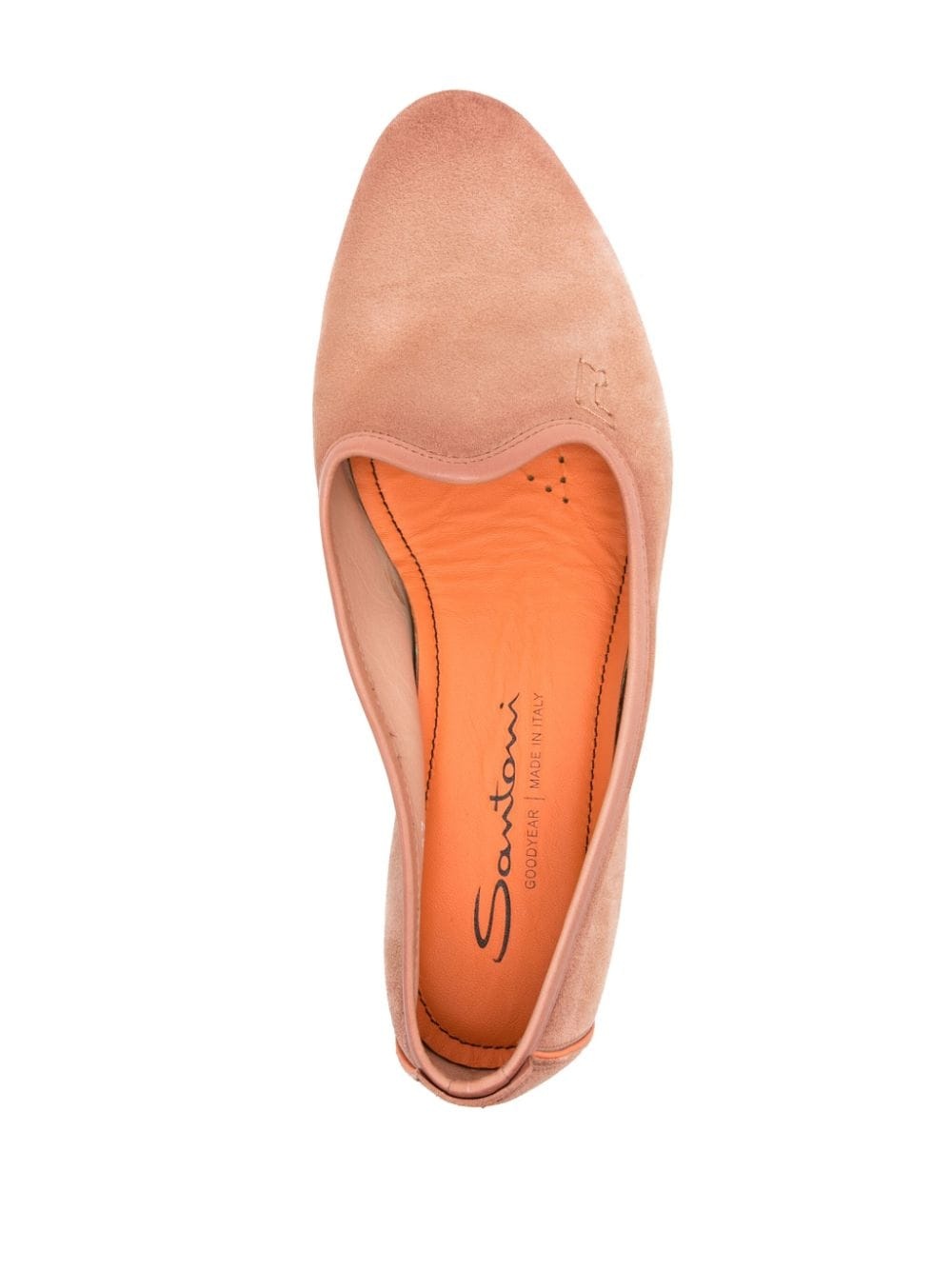 embroidered-logo suede slippers - 4