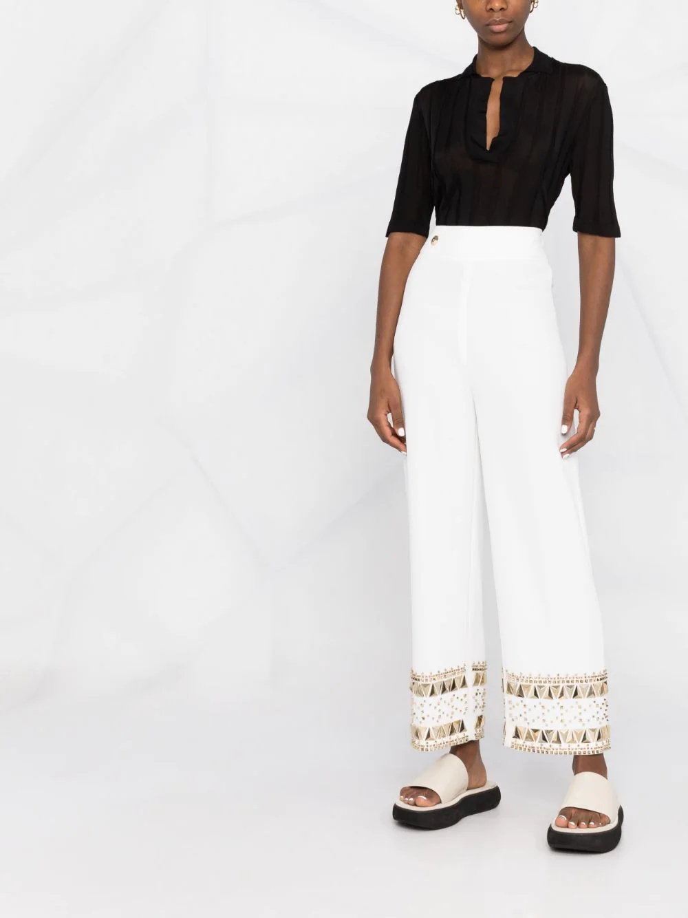 Cady gold-studded trousers - 2