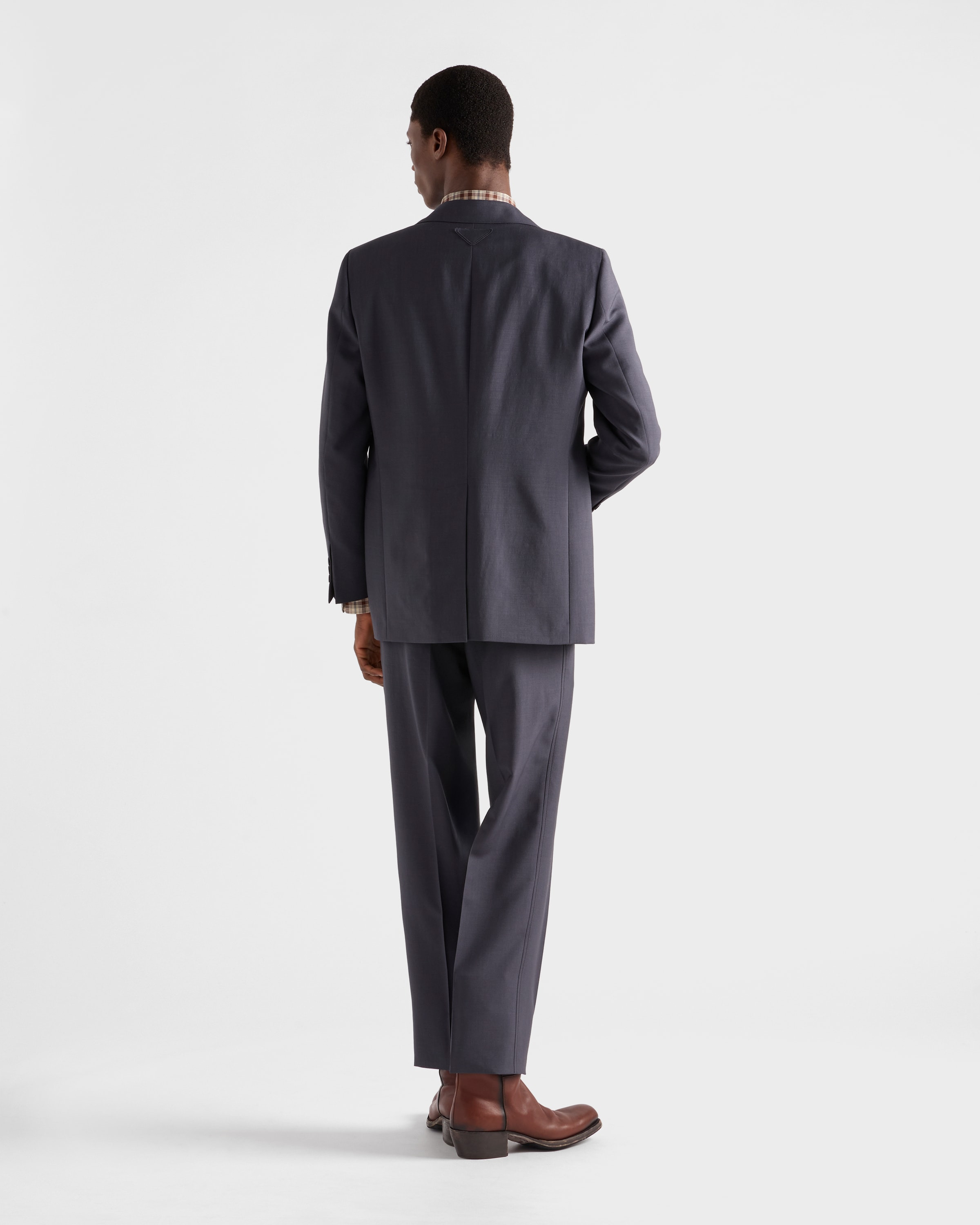 Single-breasted wool and mohair jacket - 5