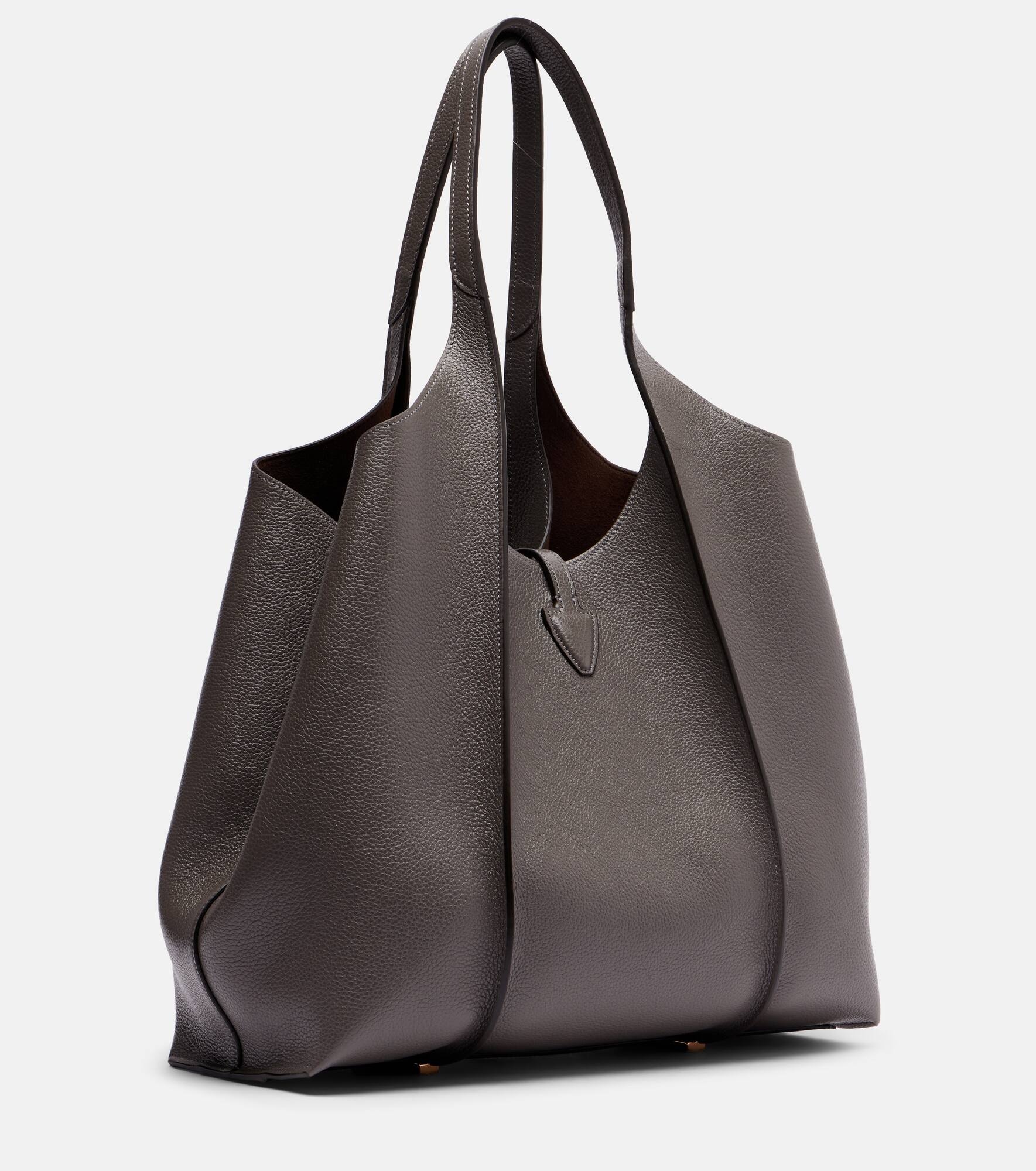 T Timeless Medium leather tote bag - 4