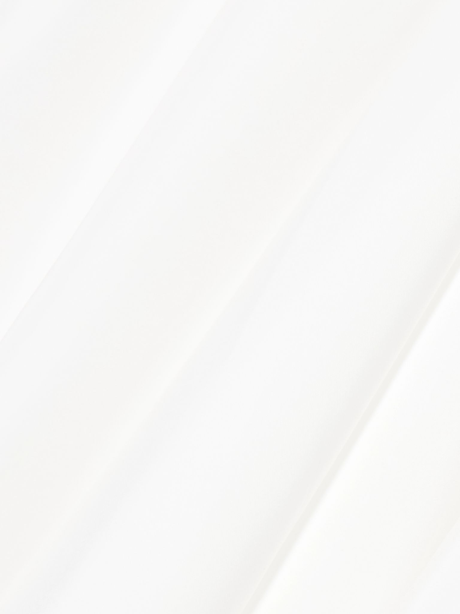 Pleated poplin midi skirt White - 4
